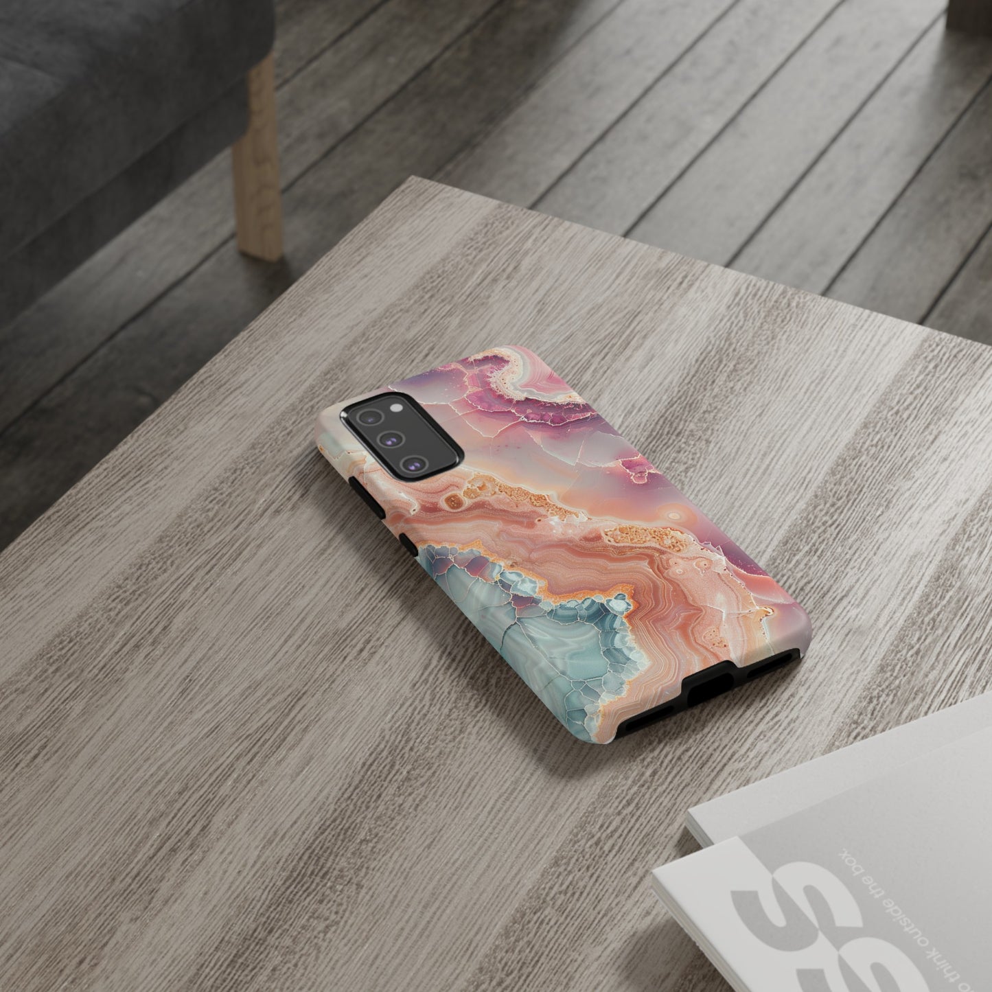 Pink Agate Tough Phone Case