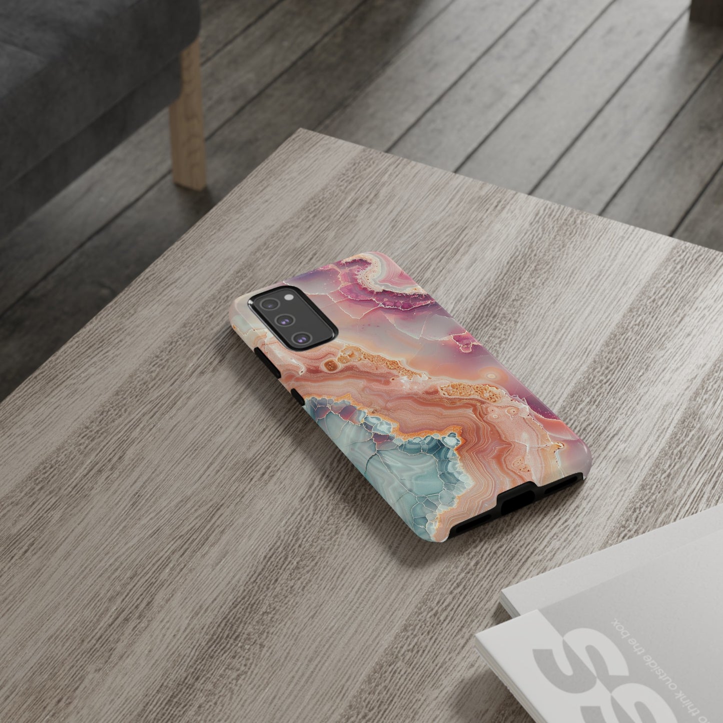 Pink Agate Tough Phone Case