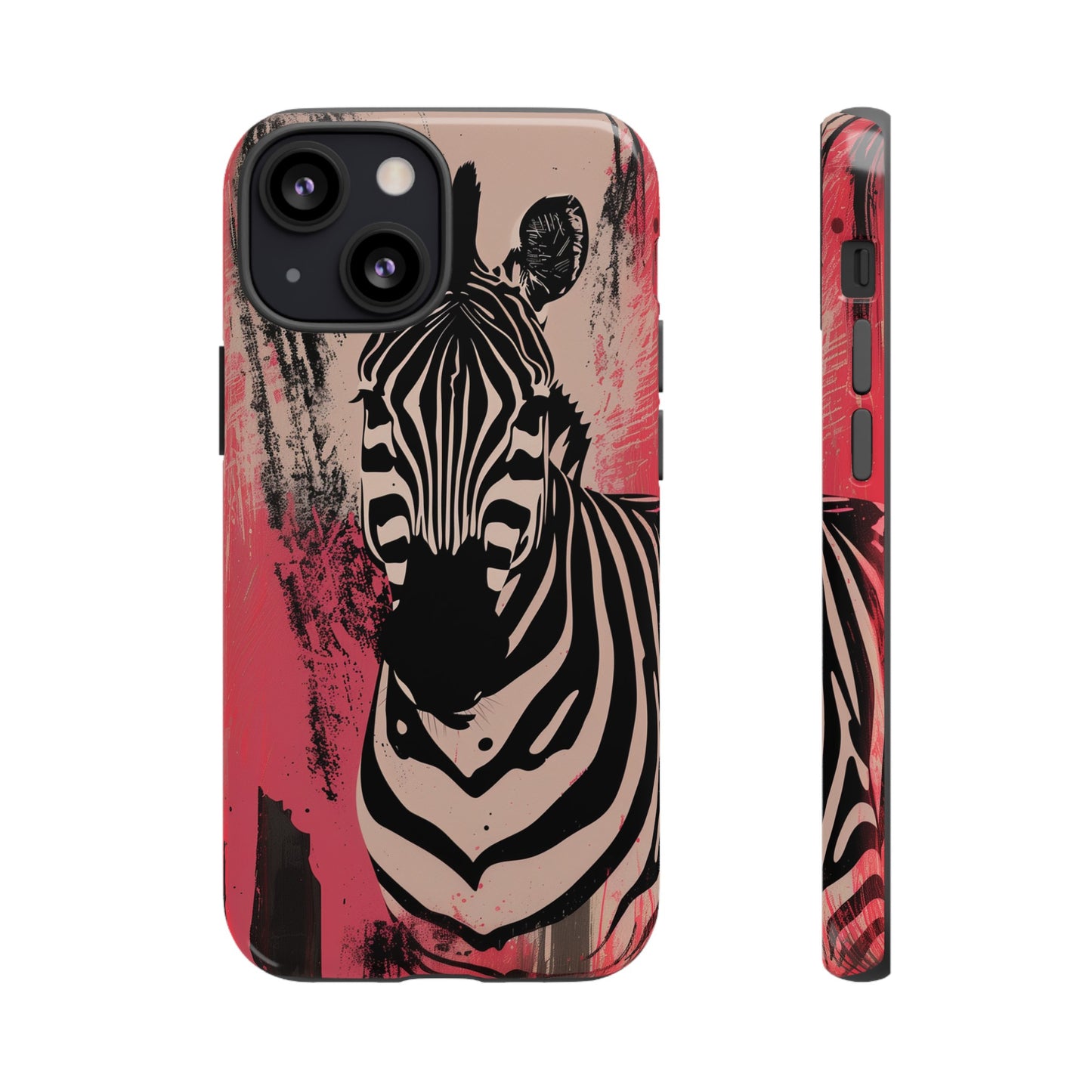 Pink Zebra Tough Phone Case