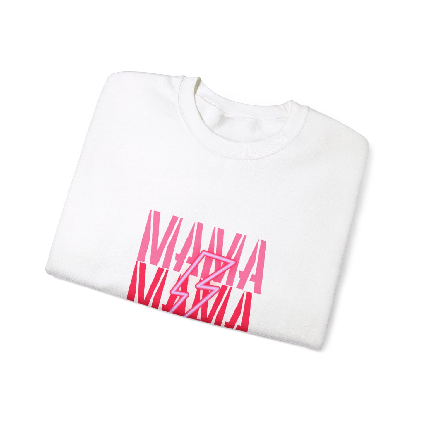 MAMA Lighting Bolt Unisex Heavy Blend™ Crewneck Sweatshirt