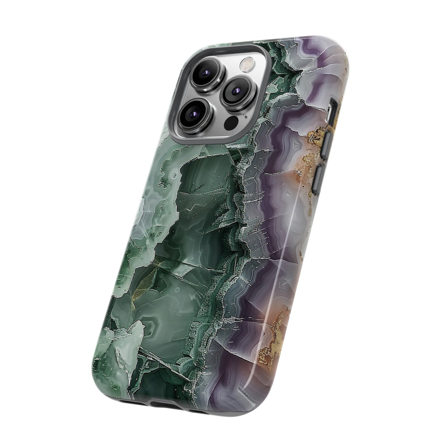 Emerald and Amethyst Tough Phone Case