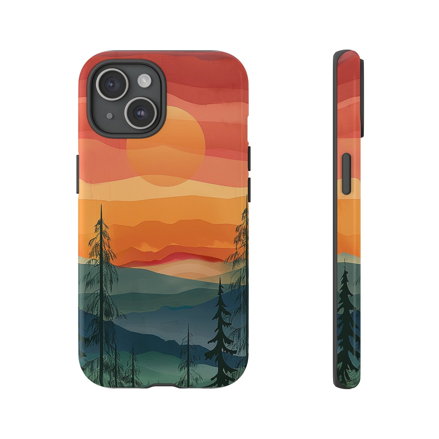 Forest Sunset Tough Phone Case