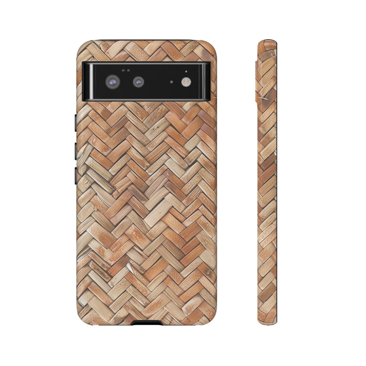 Boho Herringbone Rattan Tough Phone Case