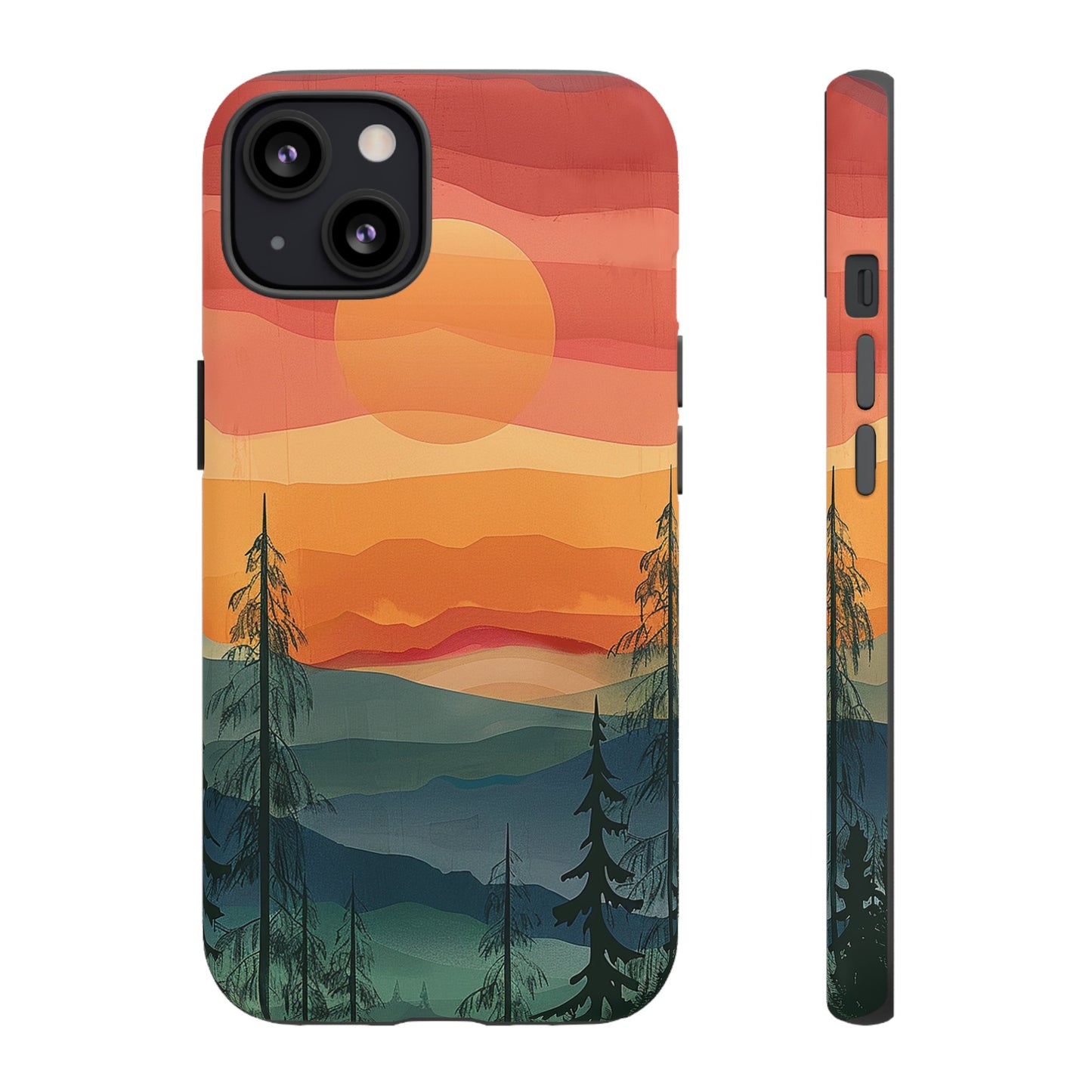 Forest Sunset Tough Phone Case