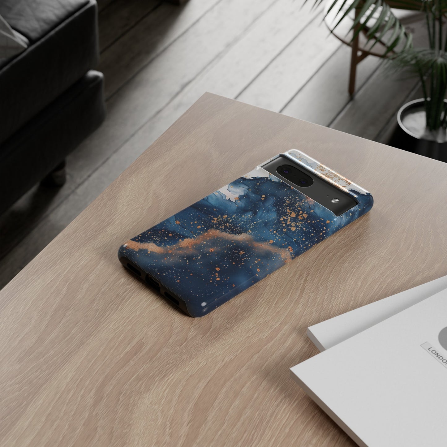 Blue Watercolors Tough Phone Case