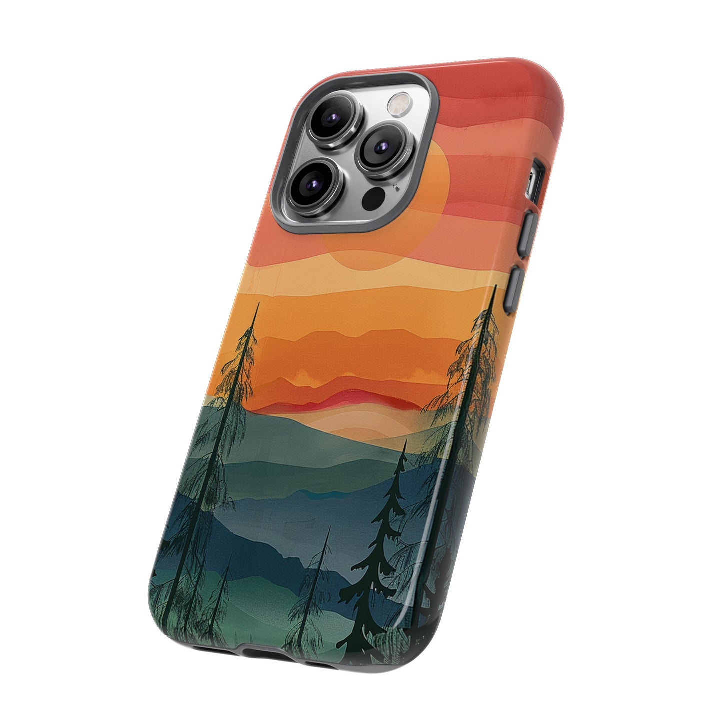 Forest Sunset Tough Phone Case