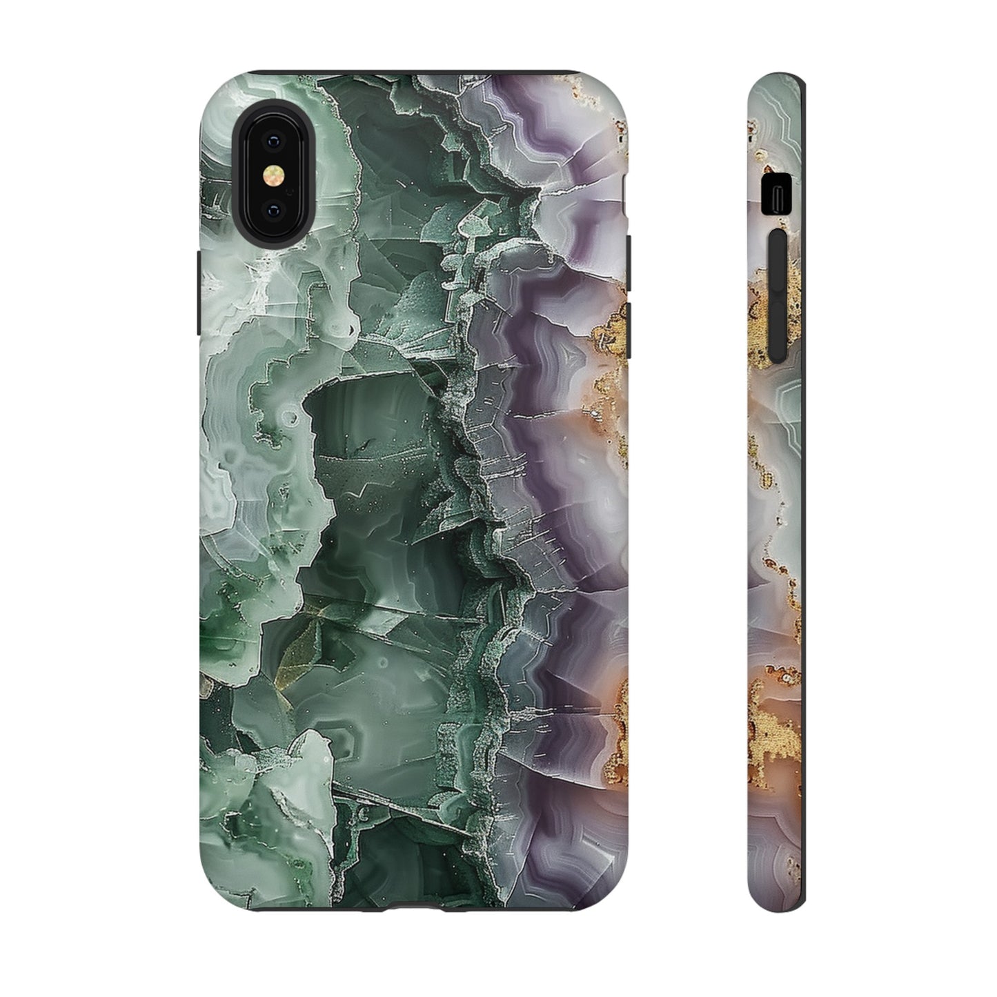 Emerald and Amethyst Tough Phone Case