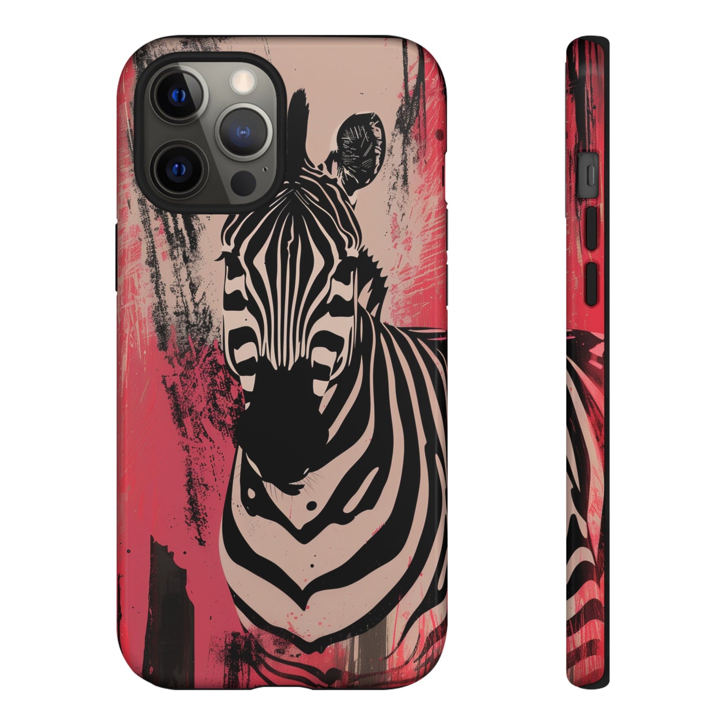 Pink Zebra Tough Phone Case