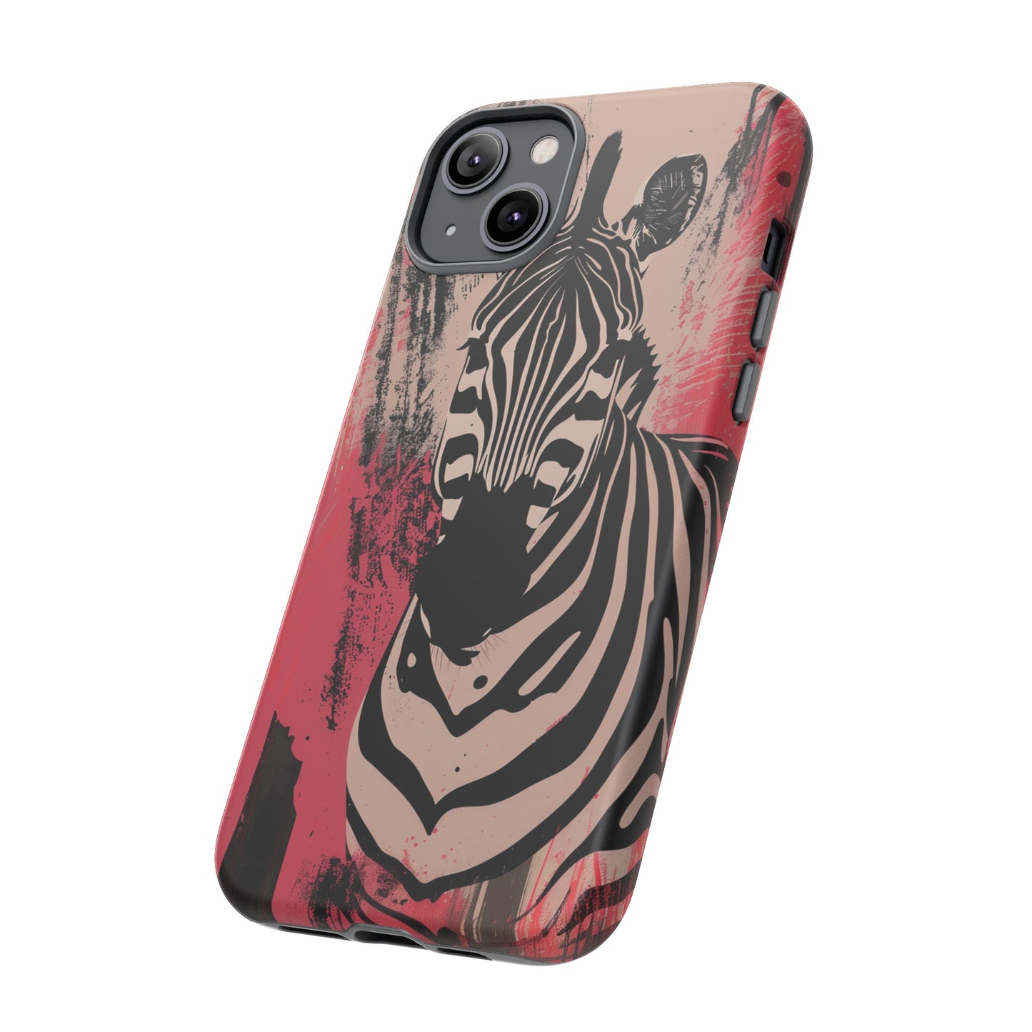 Pink Zebra Tough Phone Case