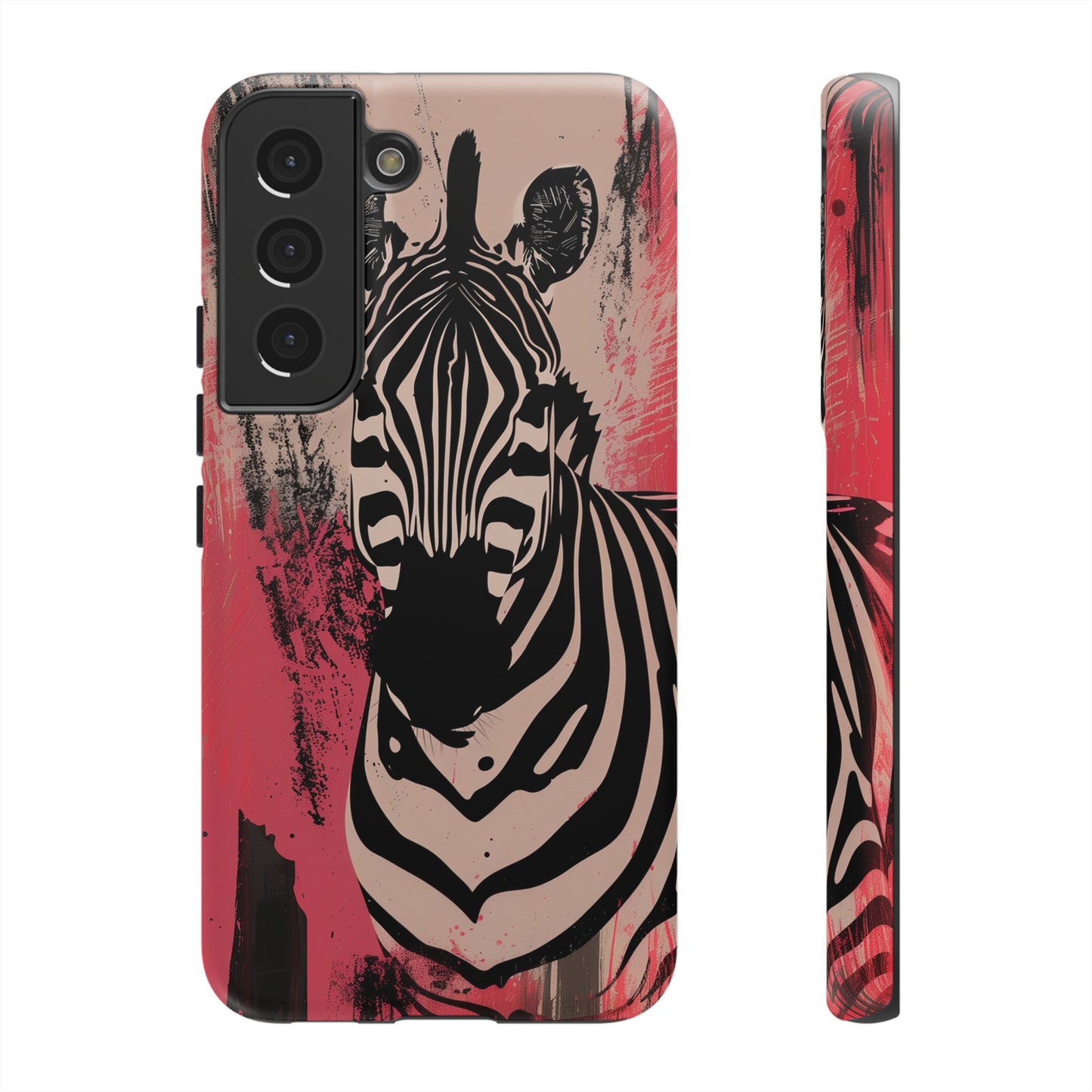 Pink Zebra Tough Phone Case