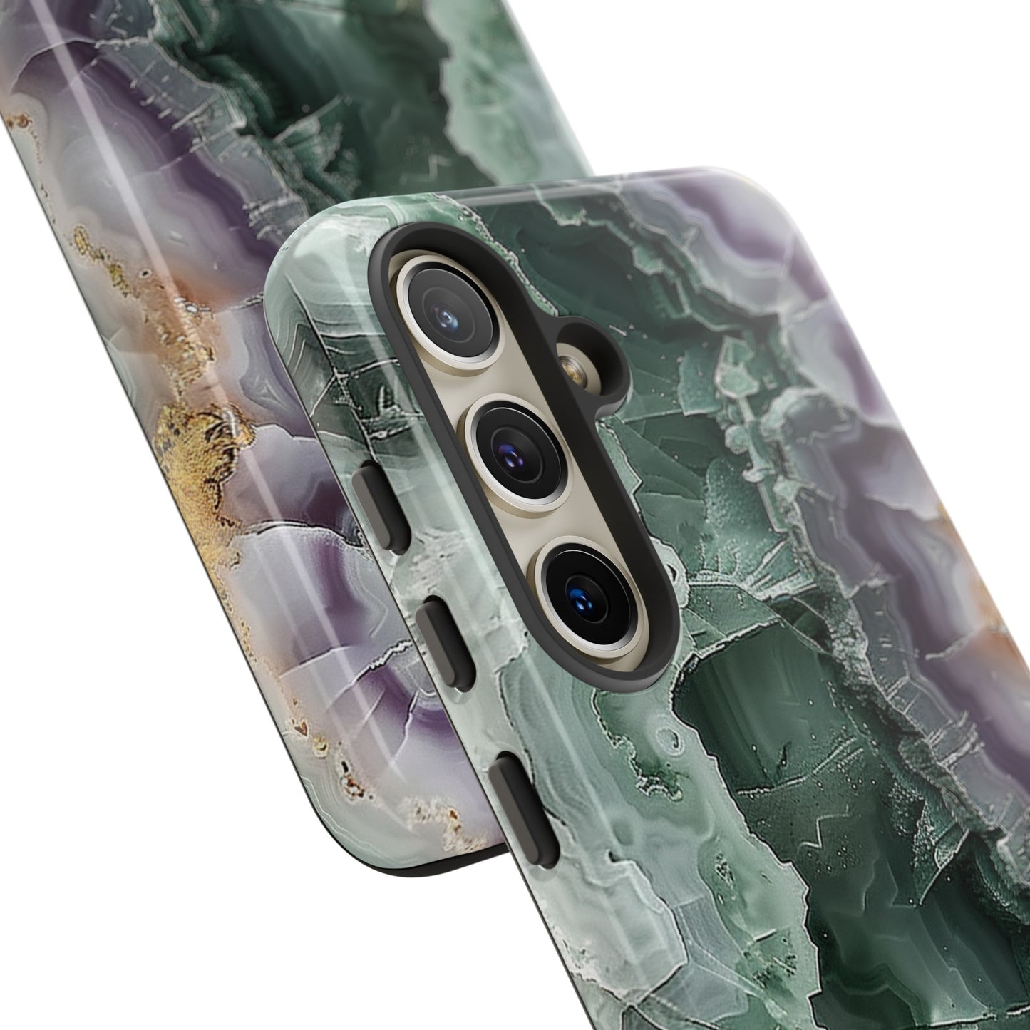 Emerald and Amethyst Tough Phone Case