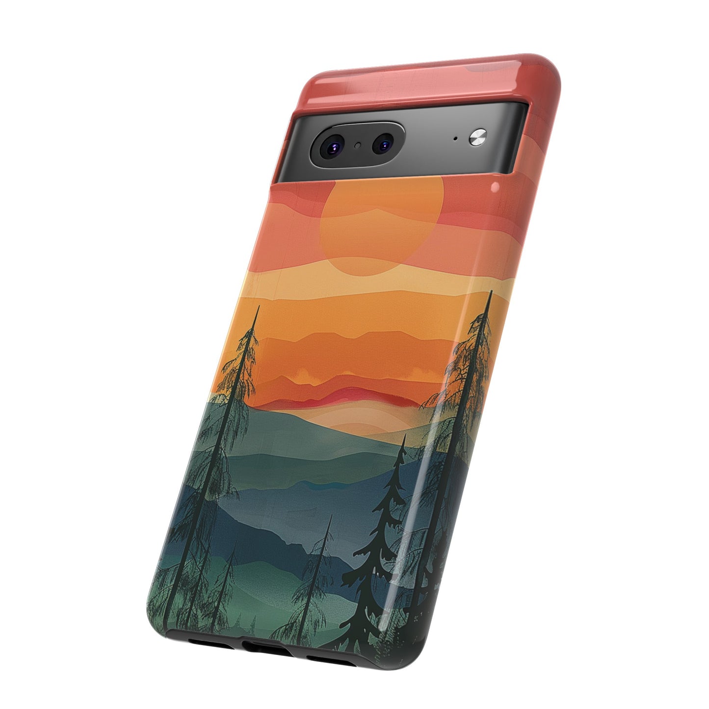 Forest Sunset Tough Phone Case