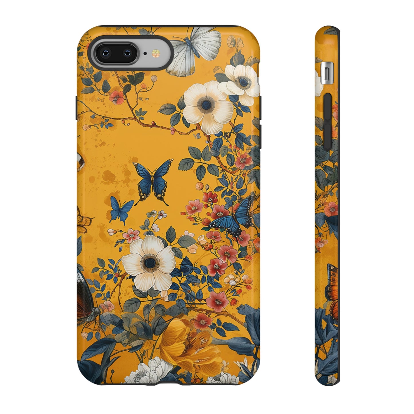 Yellow Floral Tough Phone Case