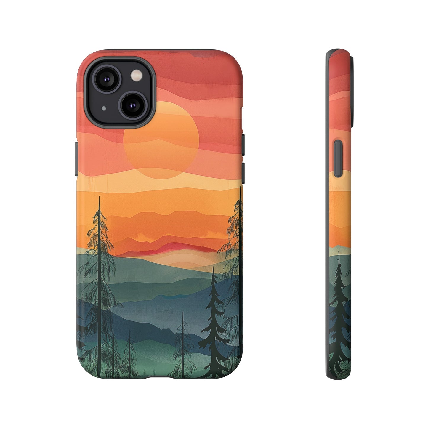 Forest Sunset Tough Phone Case