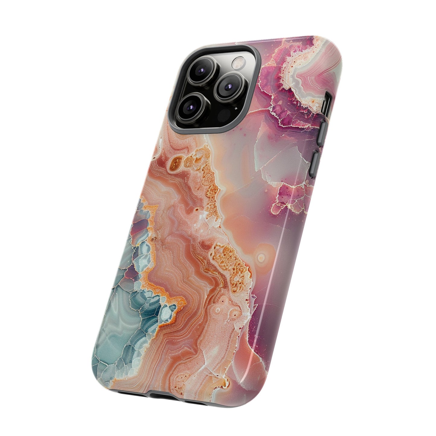 Pink Agate Tough Phone Case