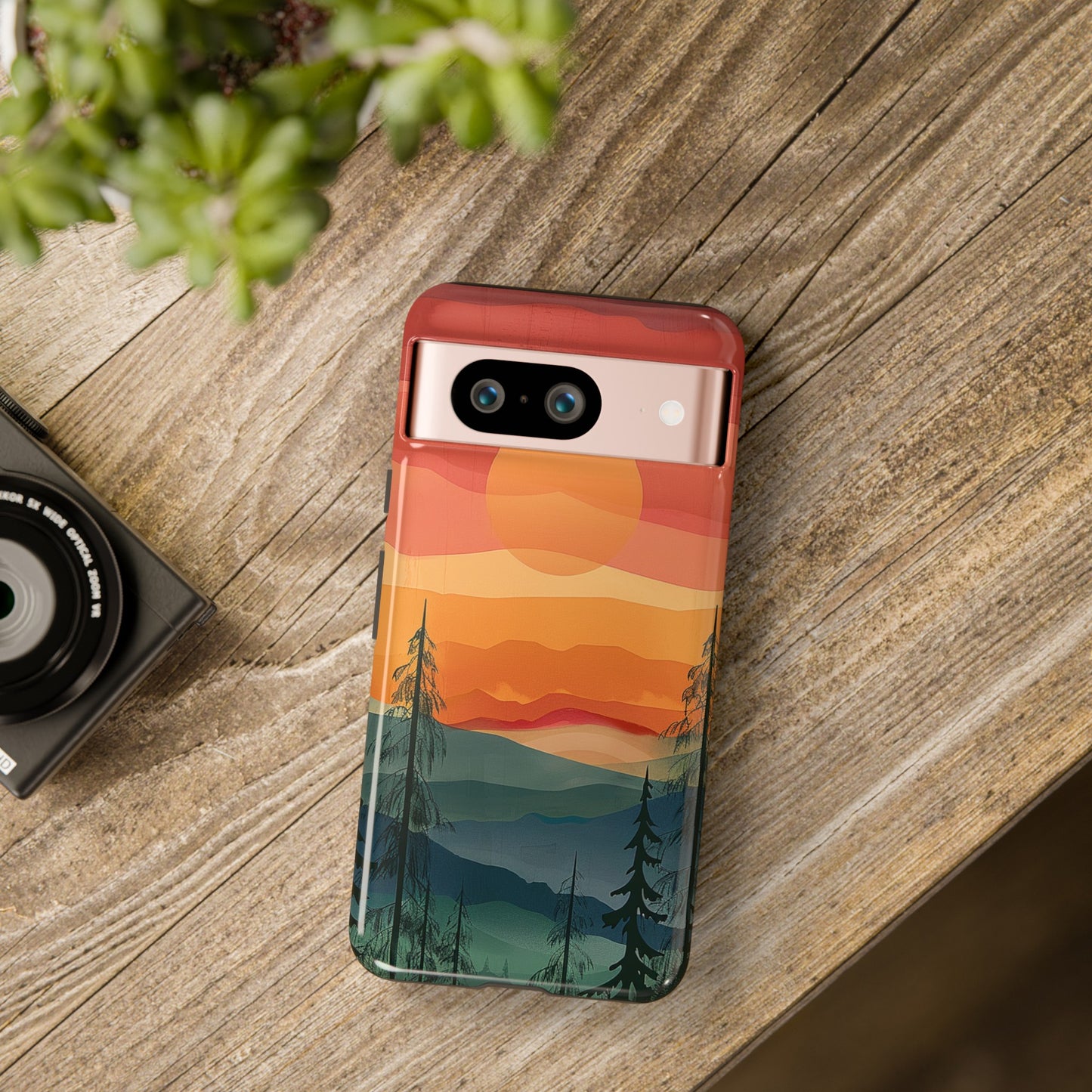 Forest Sunset Tough Phone Case