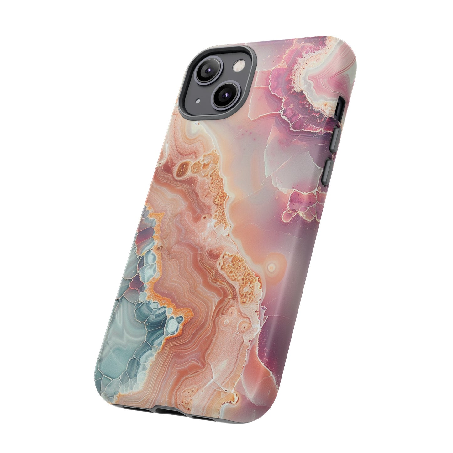 Pink Agate Tough Phone Case