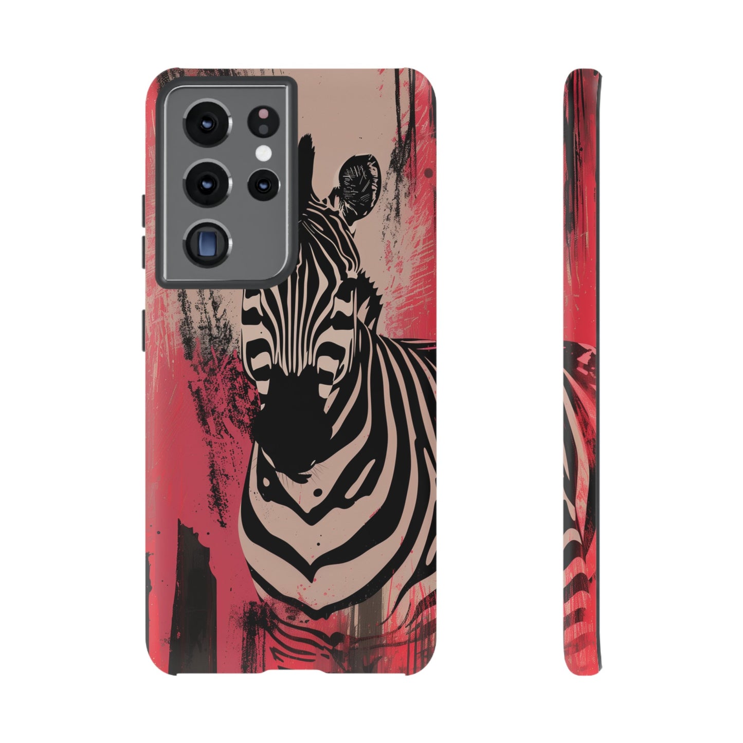 Pink Zebra Tough Phone Case