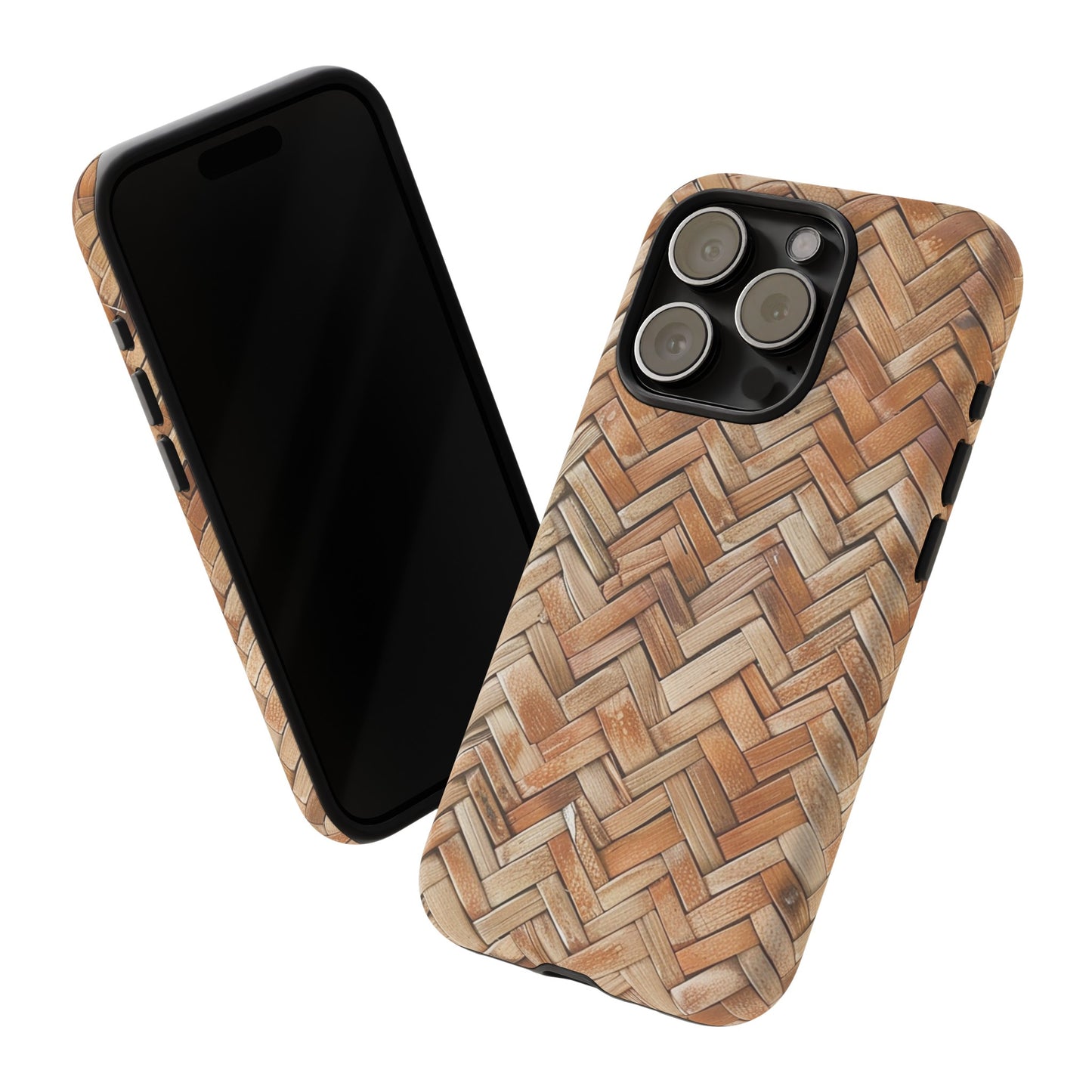 Boho Herringbone Rattan Tough Phone Case