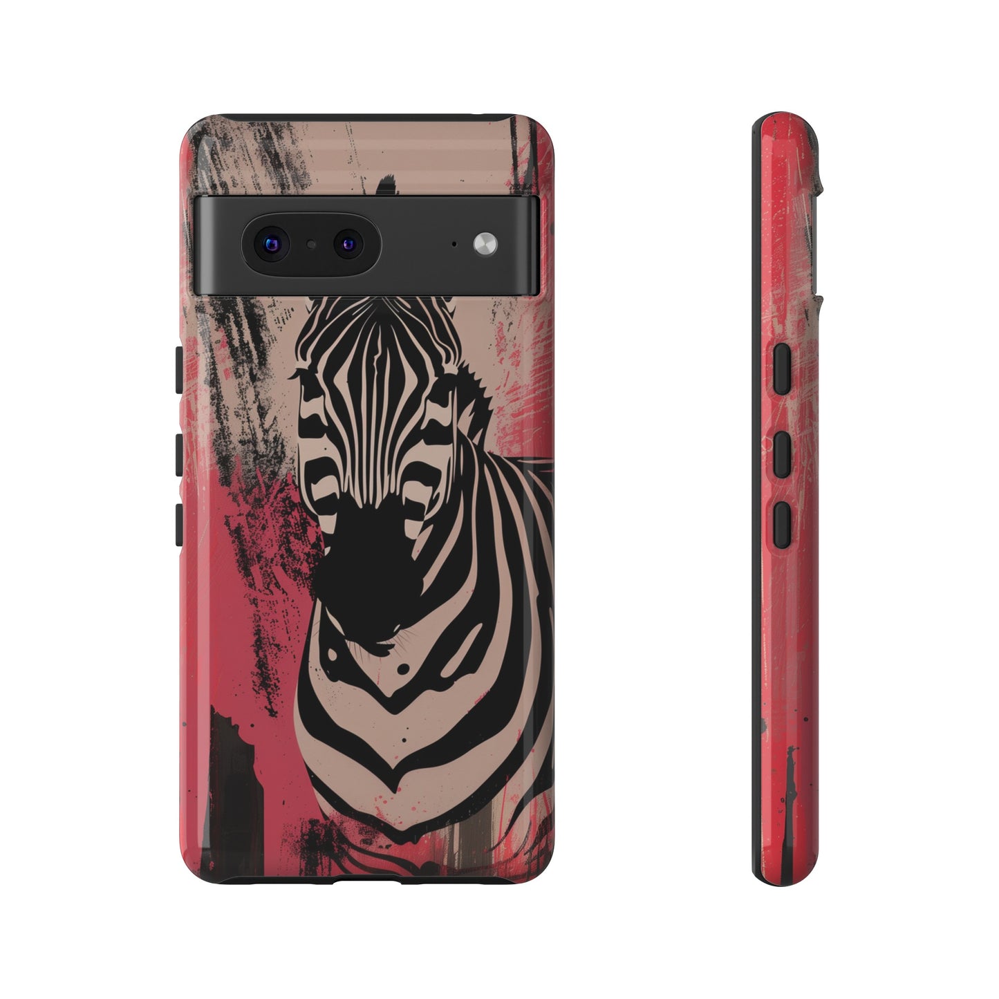 Pink Zebra Tough Phone Case