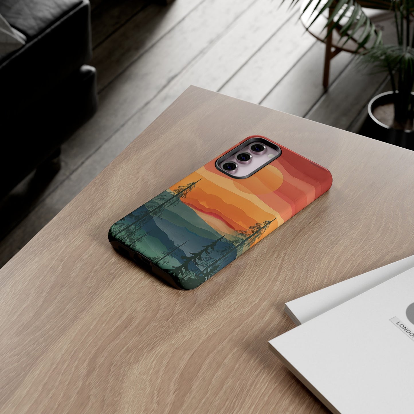 Forest Sunset Tough Phone Case