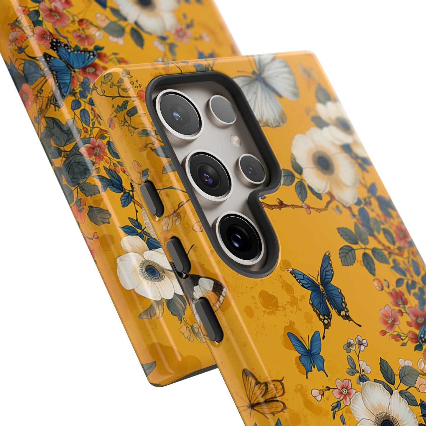 Yellow Floral Tough Phone Case