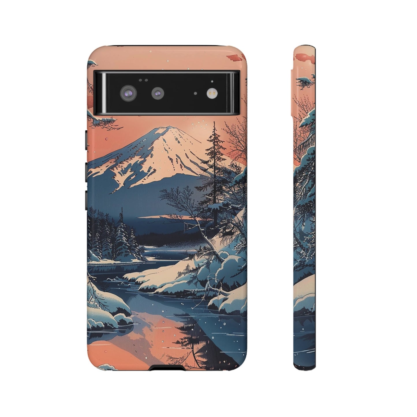 Snow Covered Mountain Tough Phone Case