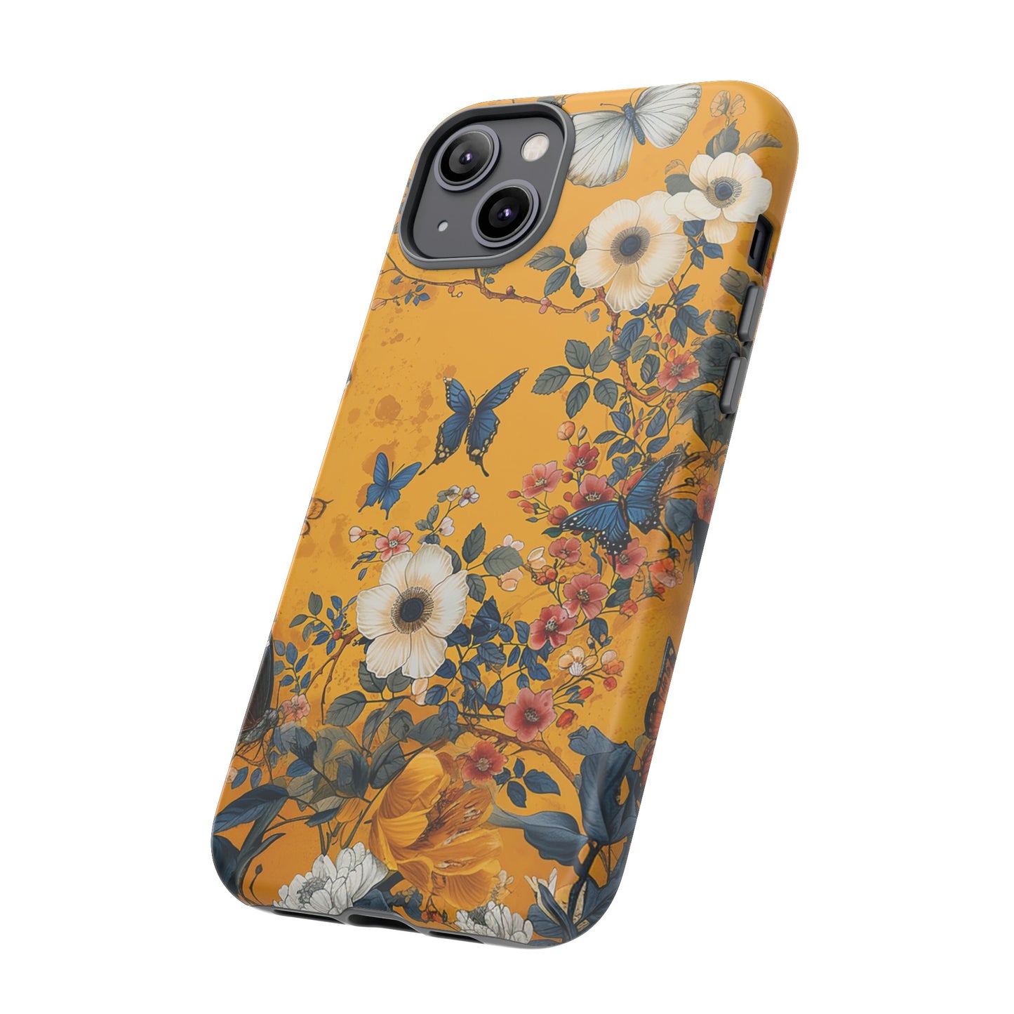 Yellow Floral Tough Phone Case