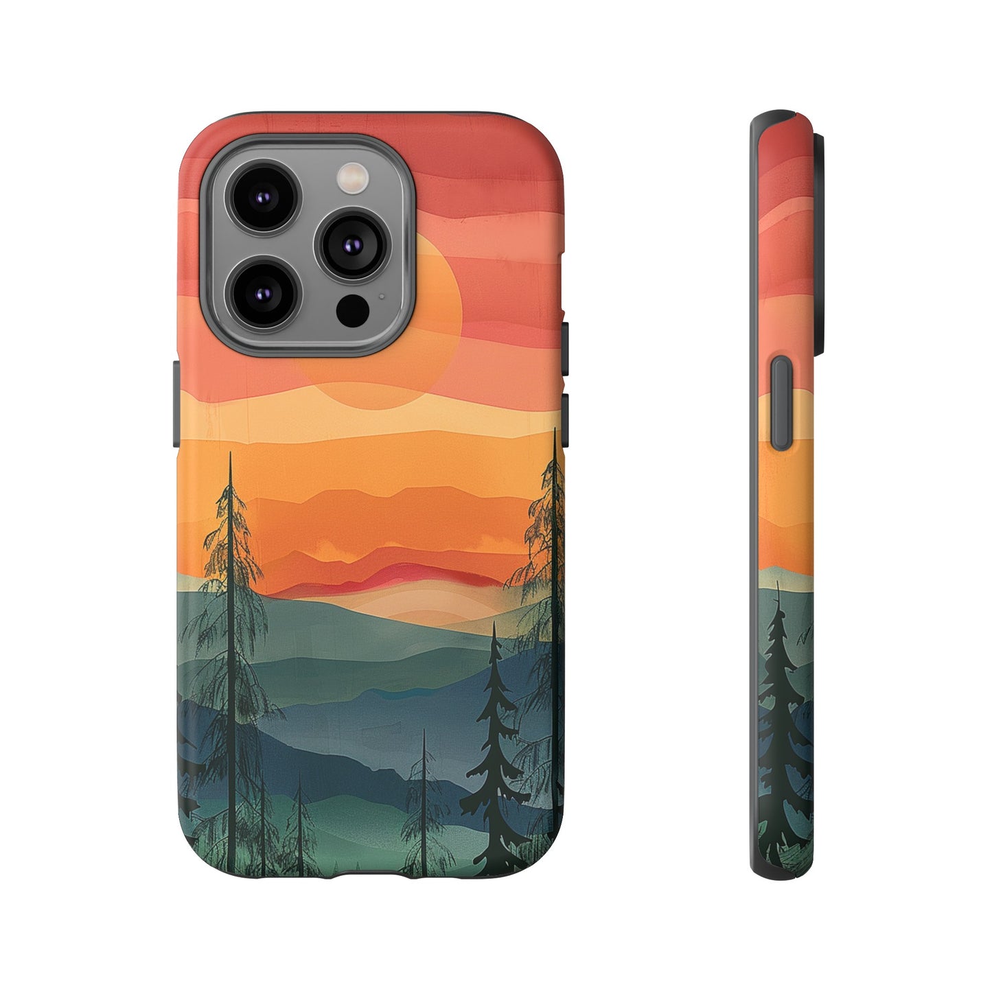 Forest Sunset Tough Phone Case