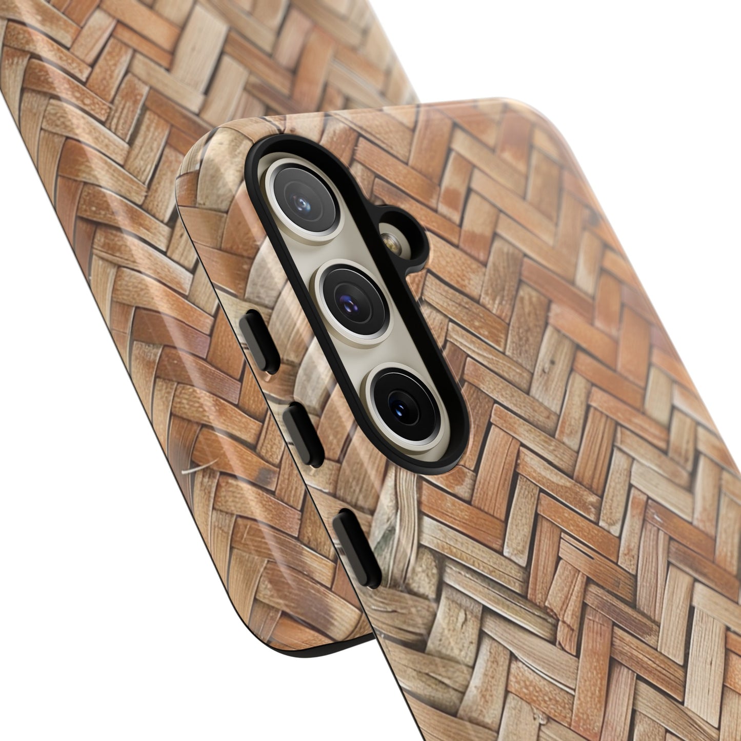 Boho Herringbone Rattan Tough Phone Case