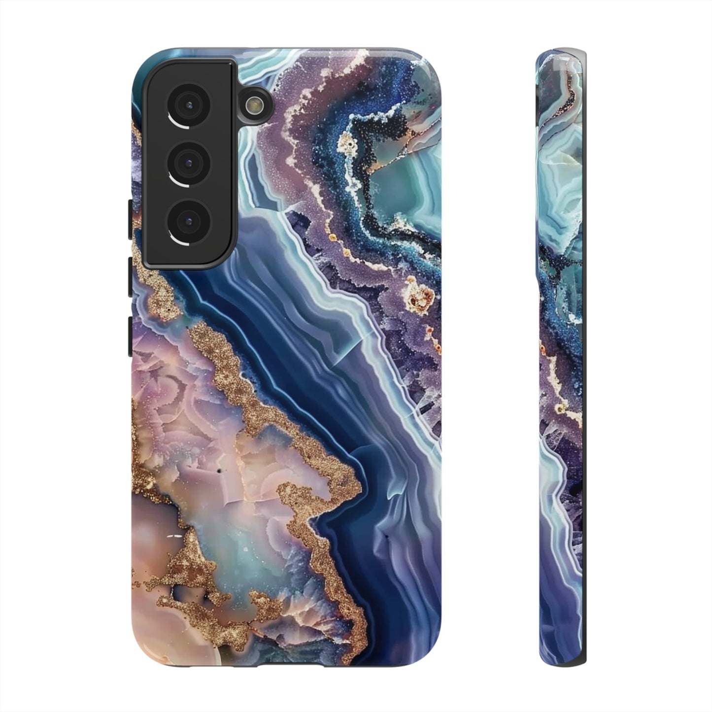 Pink and Blue Agate Tough Phone Case