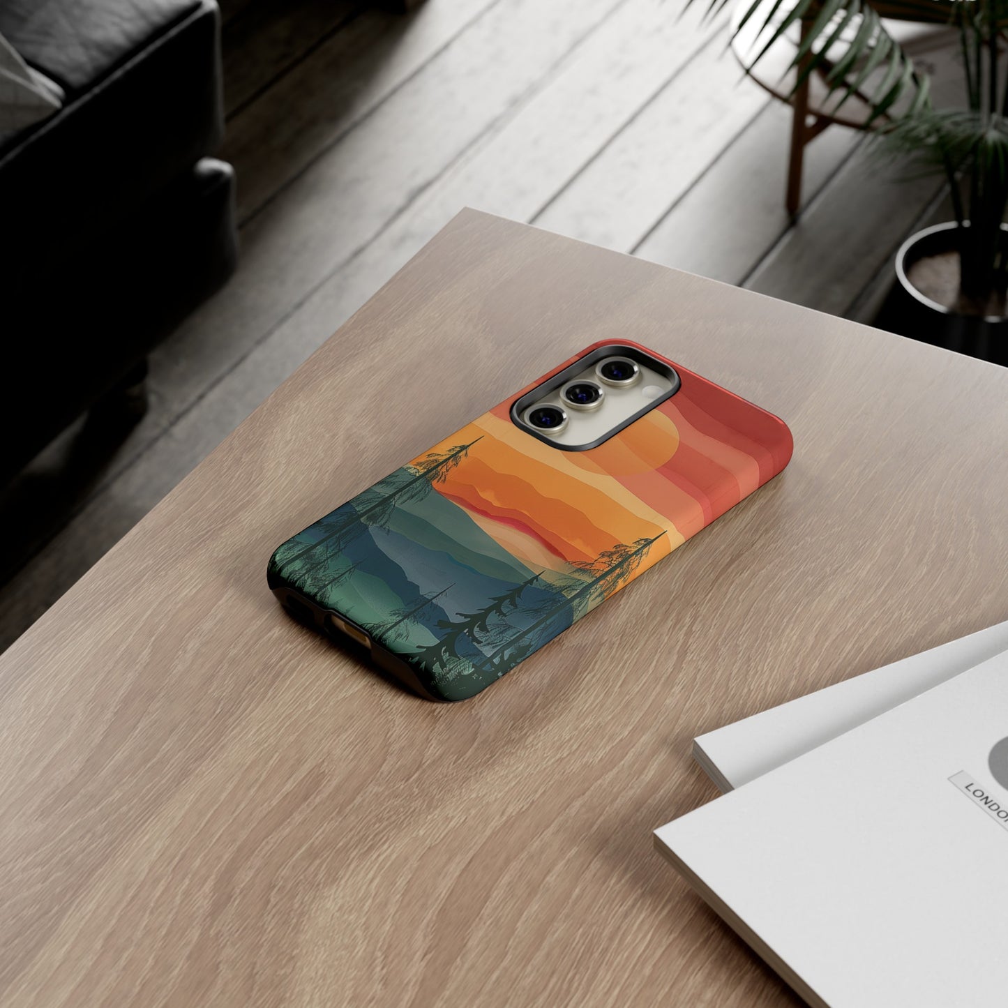 Forest Sunset Tough Phone Case