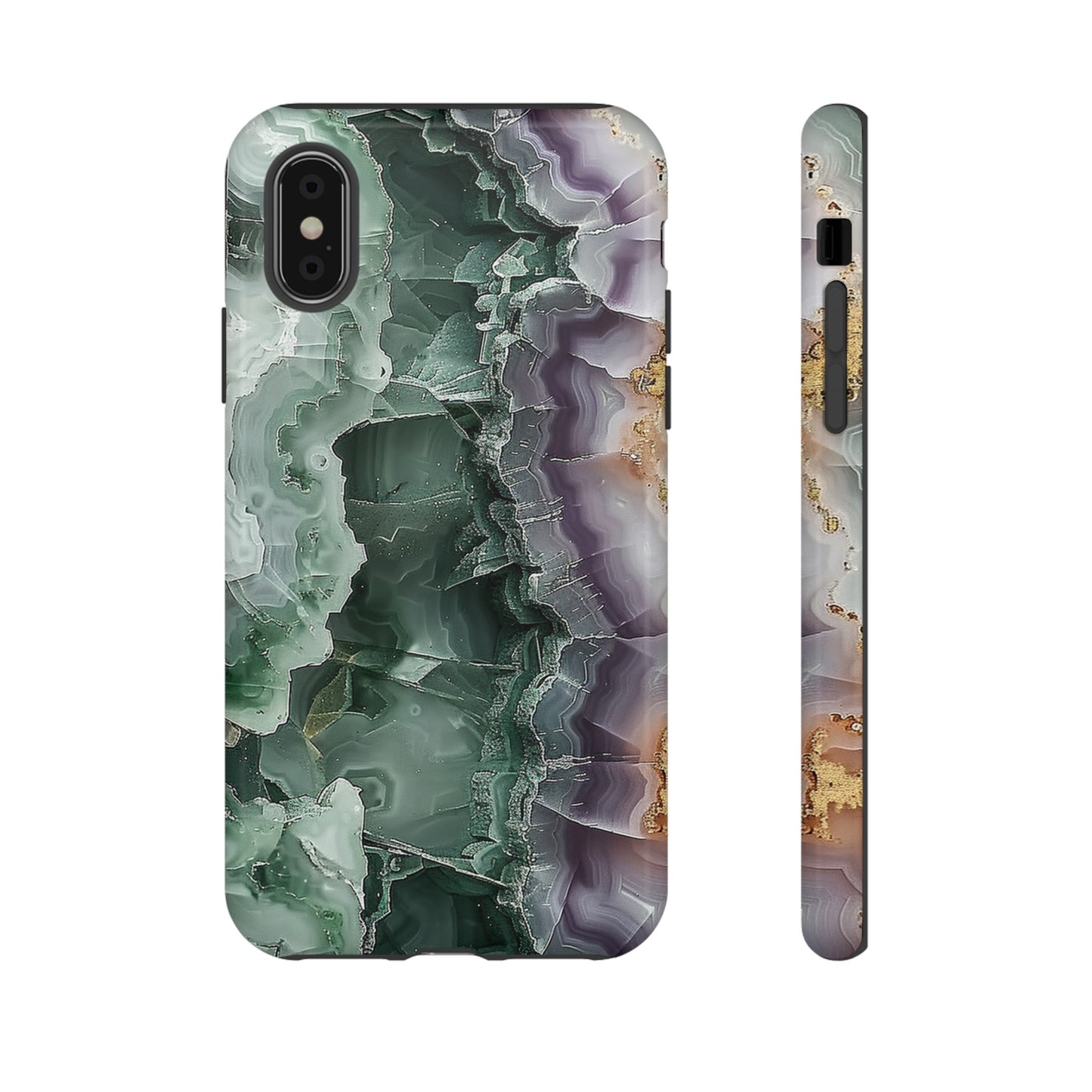 Emerald and Amethyst Tough Phone Case