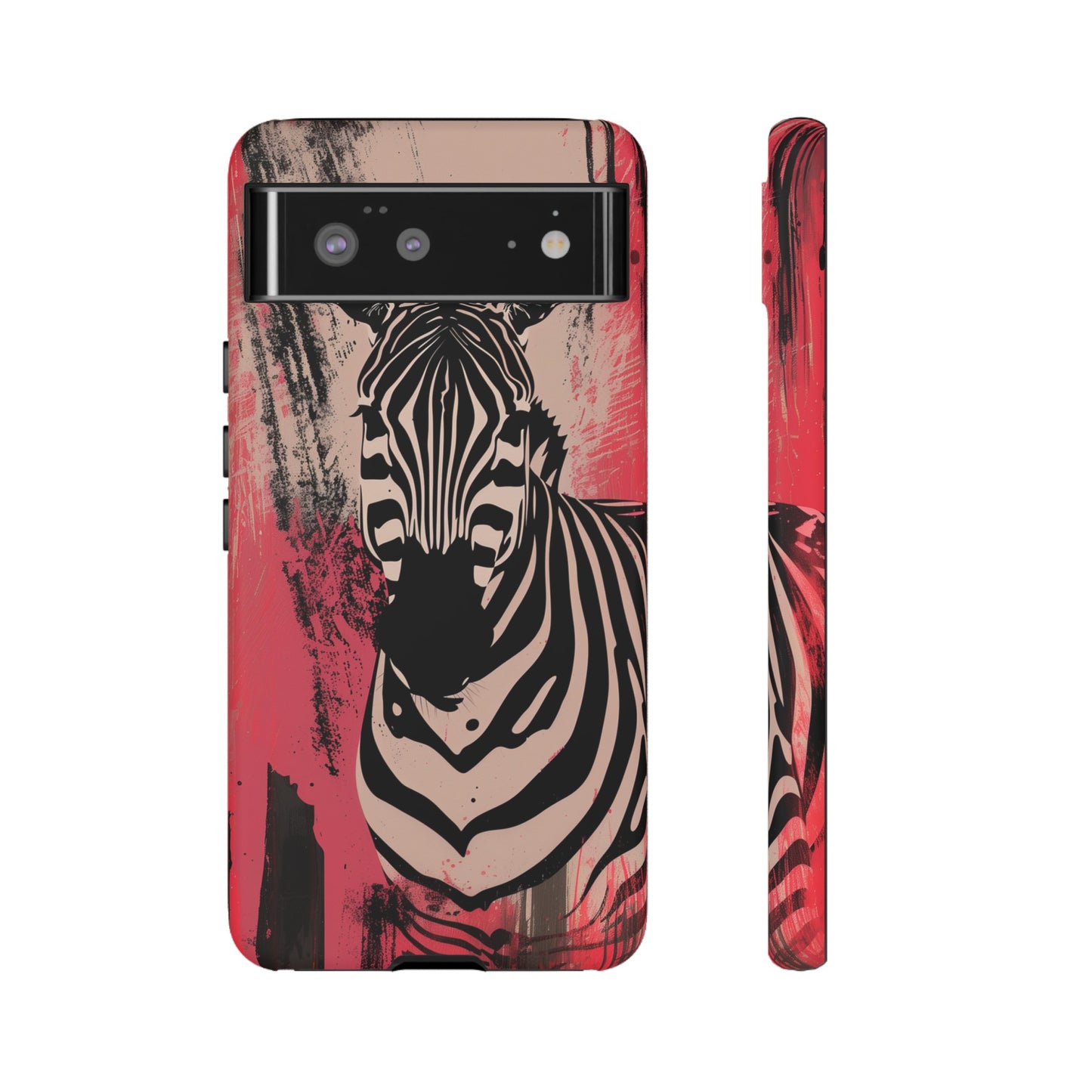 Pink Zebra Tough Phone Case