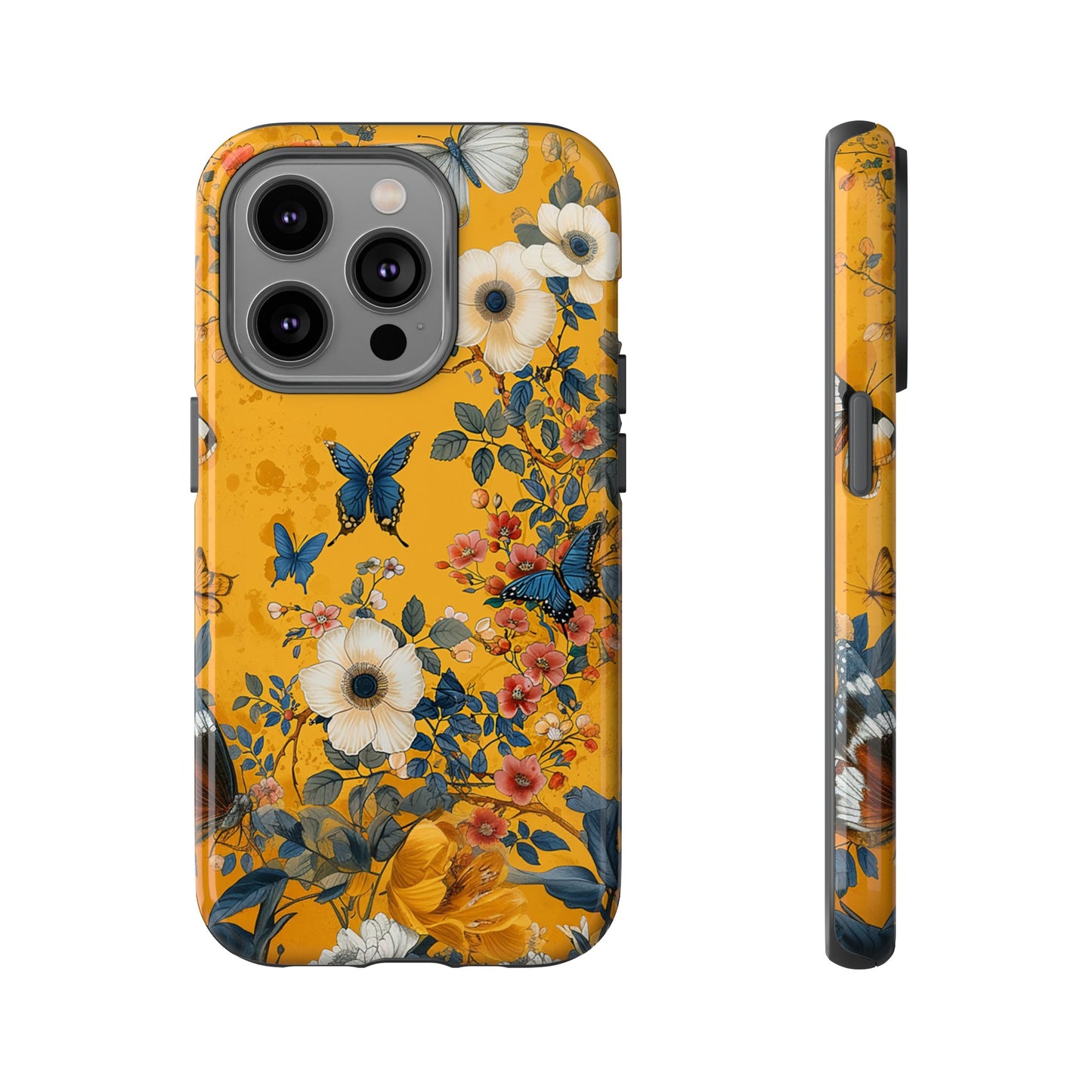 Yellow Floral Tough Phone Case