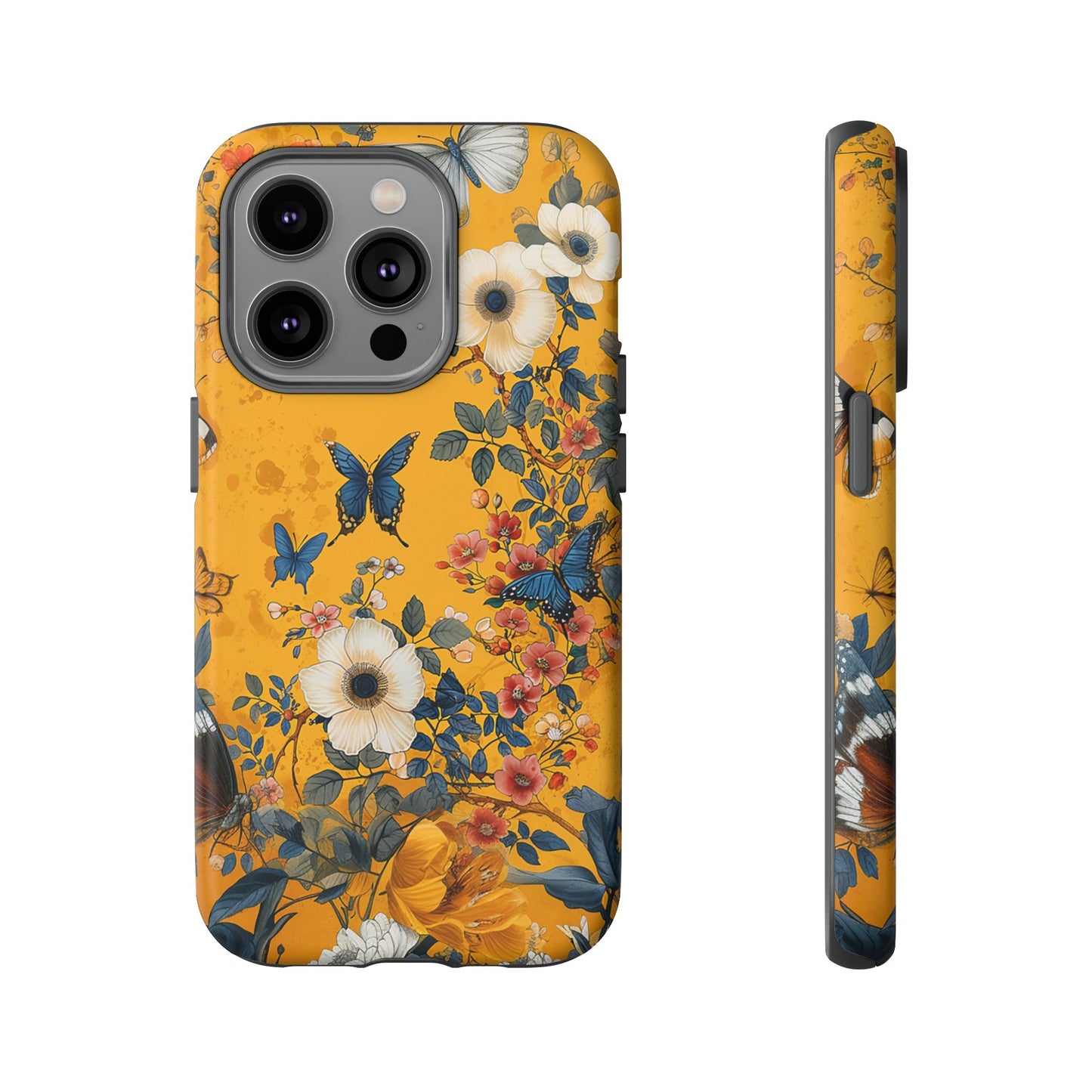 Yellow Floral Tough Phone Case