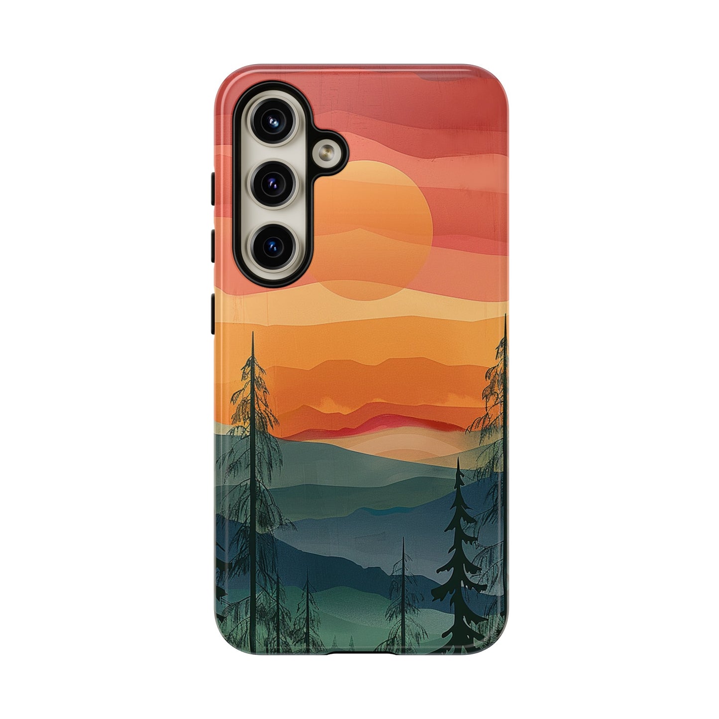 Forest Sunset Tough Phone Case