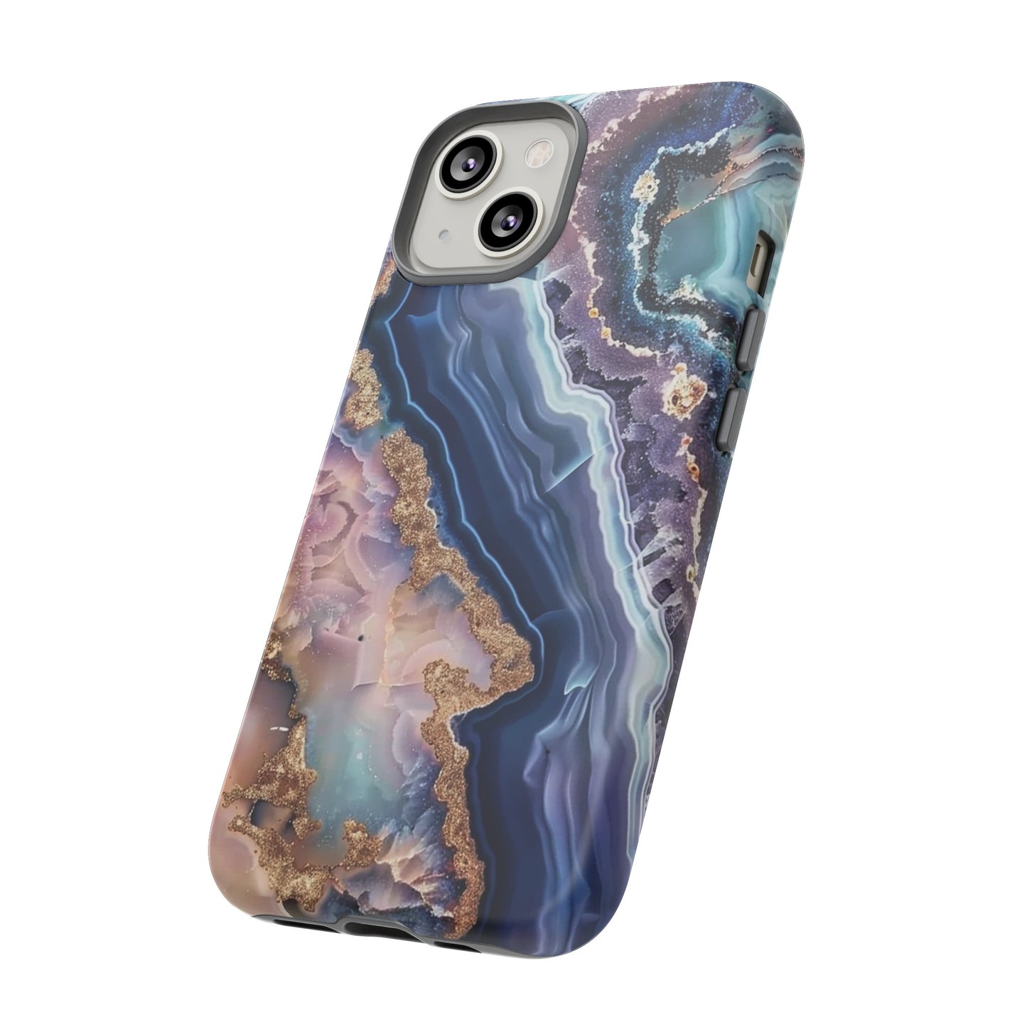 Pink and Blue Agate Tough Phone Case