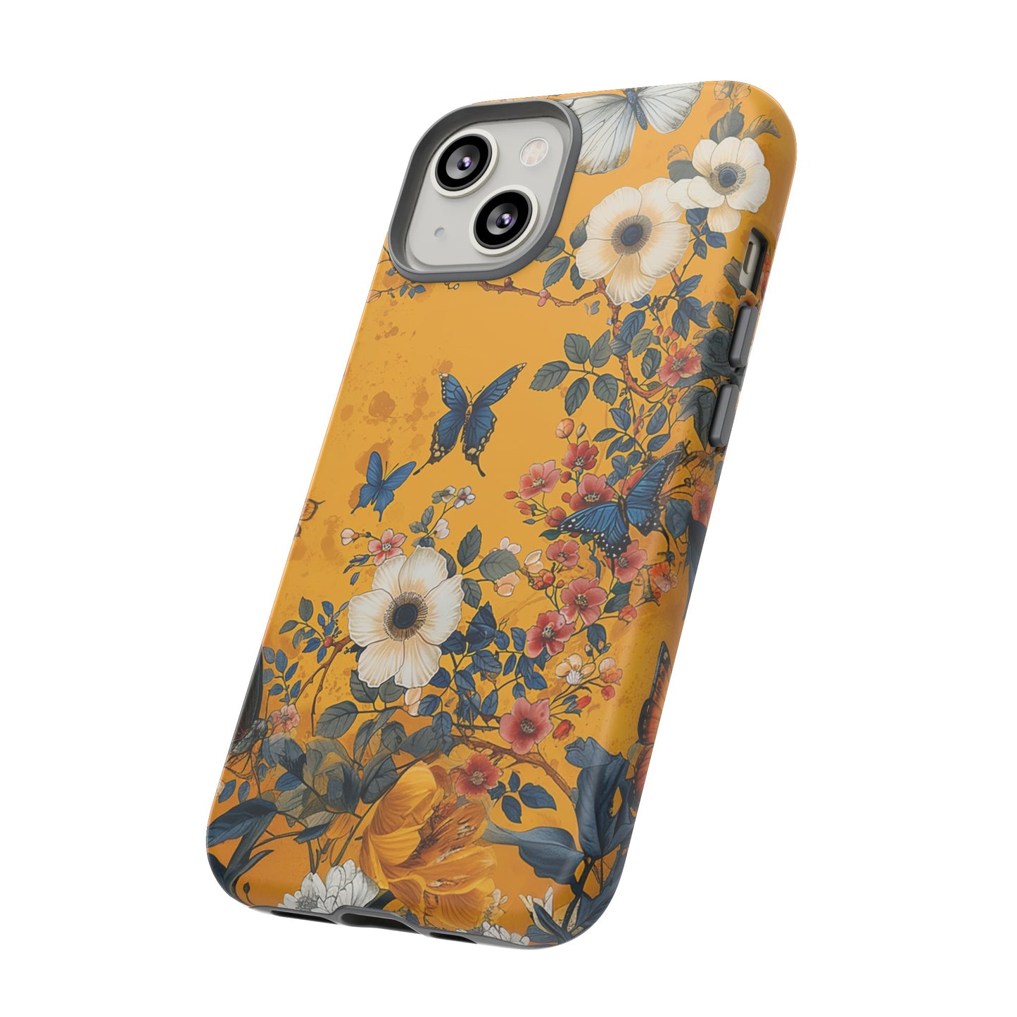 Yellow Floral Tough Phone Case