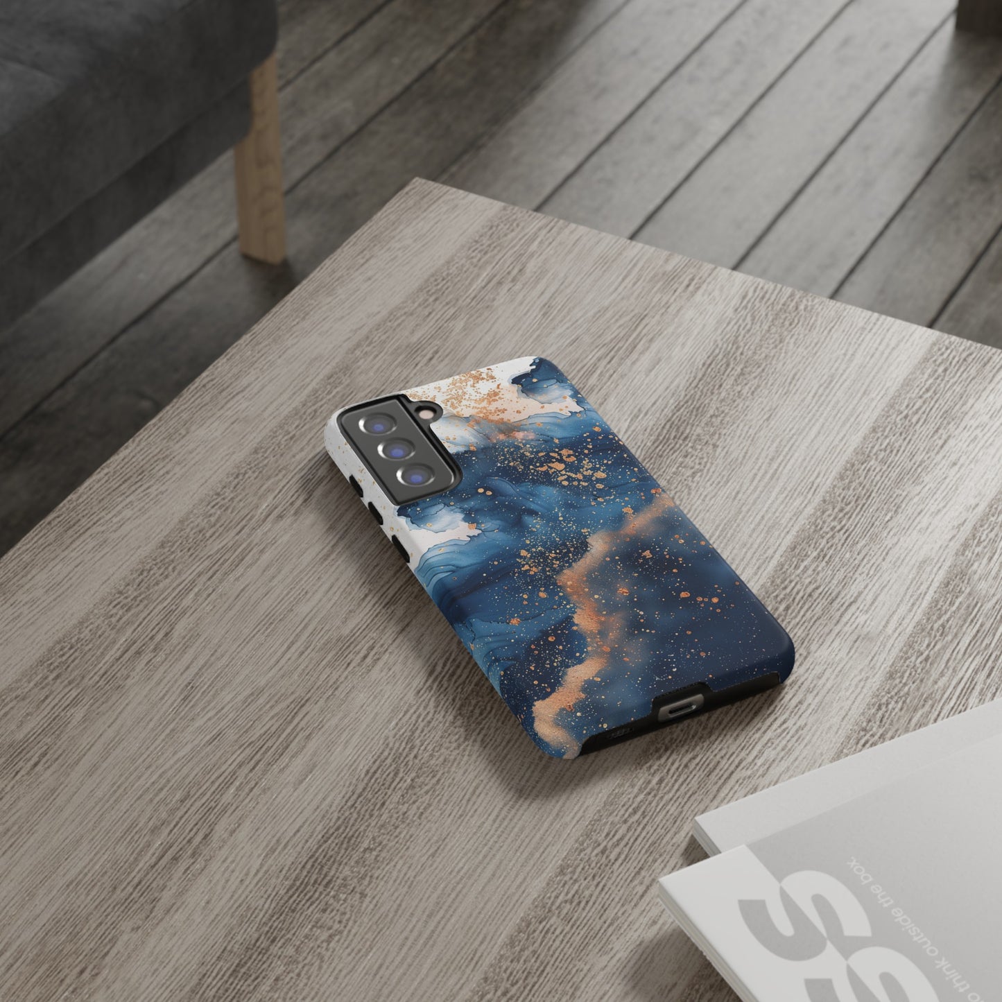 Blue Watercolors Tough Phone Case