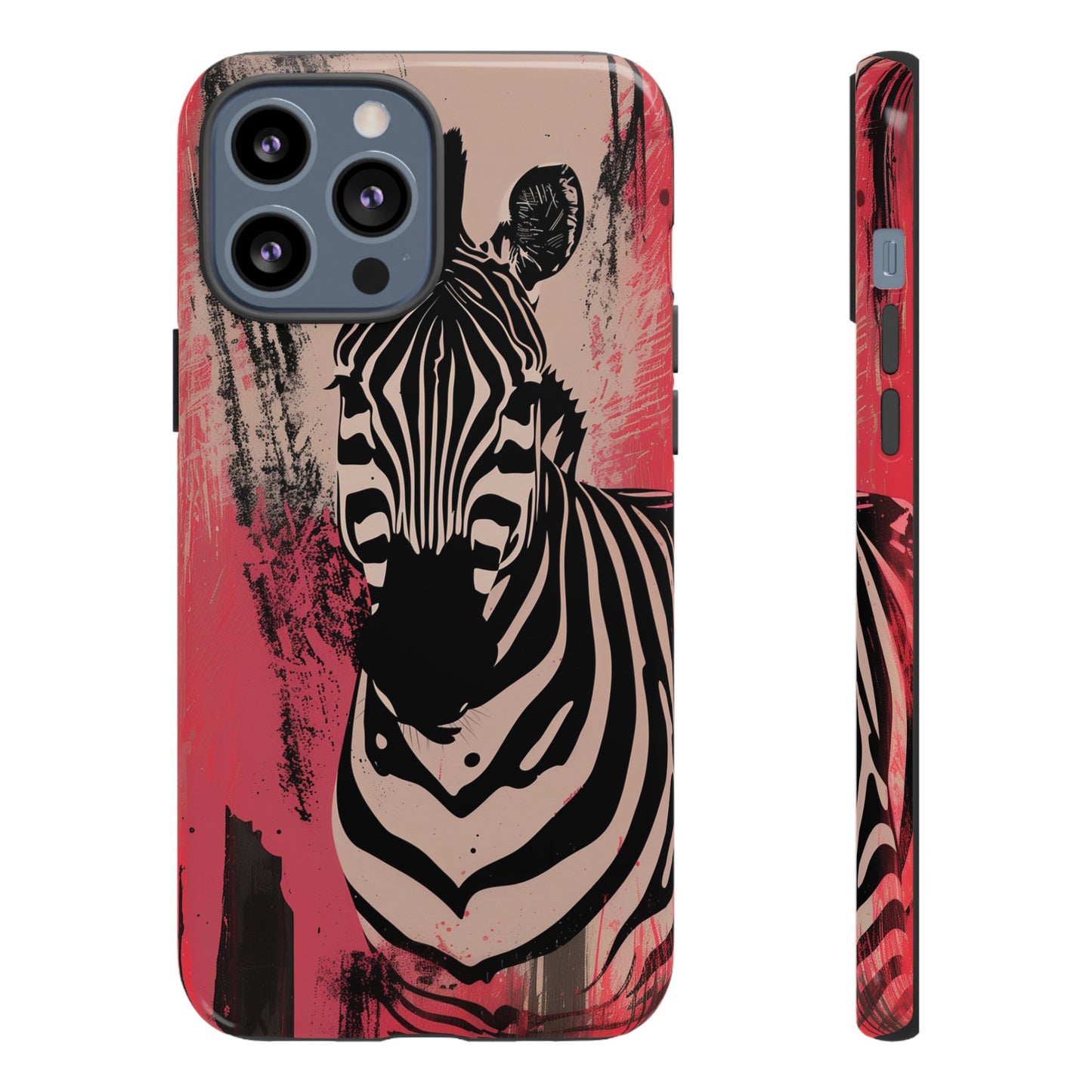 Pink Zebra Tough Phone Case