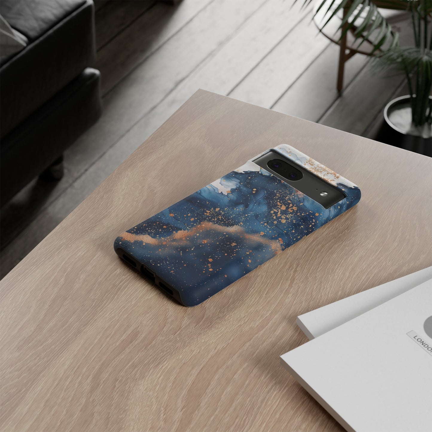 Blue Watercolors Tough Phone Case