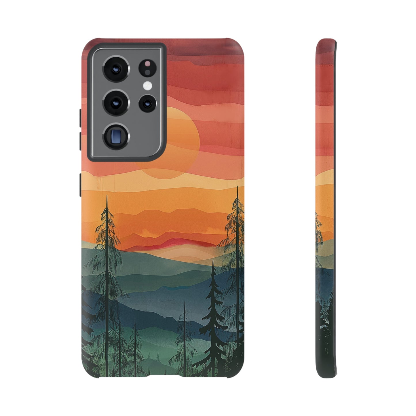 Forest Sunset Tough Phone Case