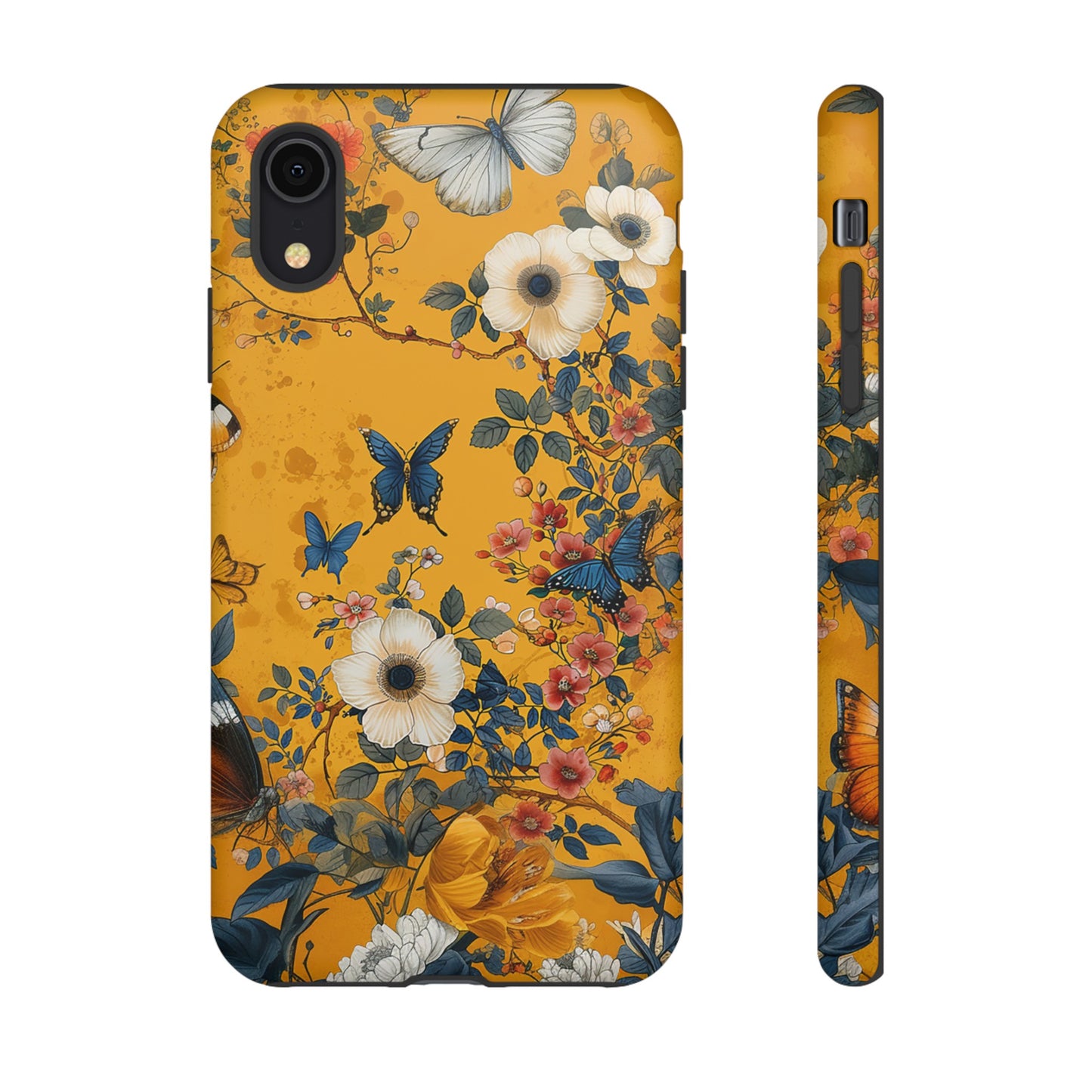 Yellow Floral Tough Phone Case