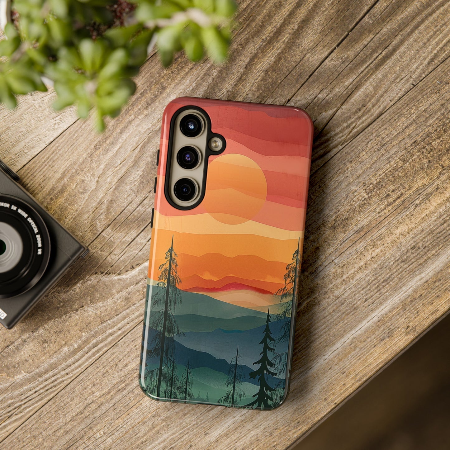 Forest Sunset Tough Phone Case