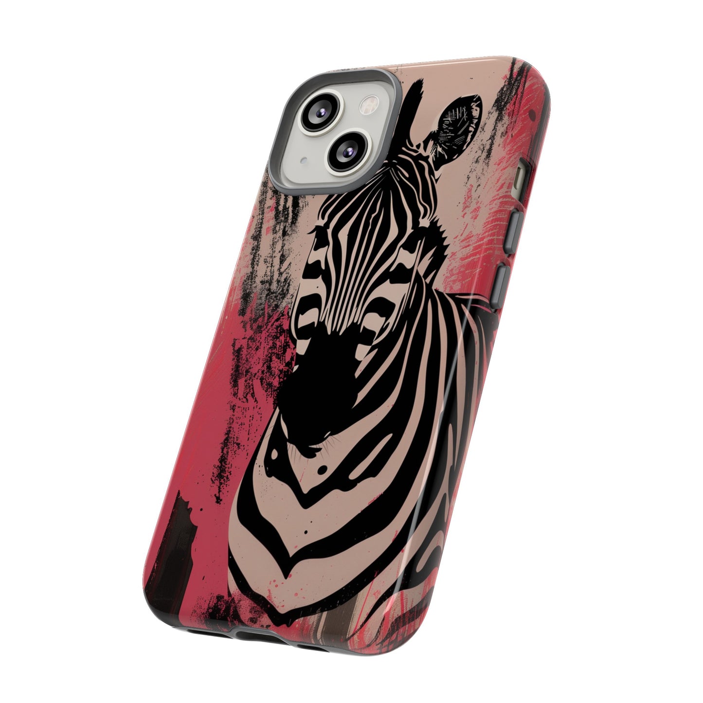 Pink Zebra Tough Phone Case