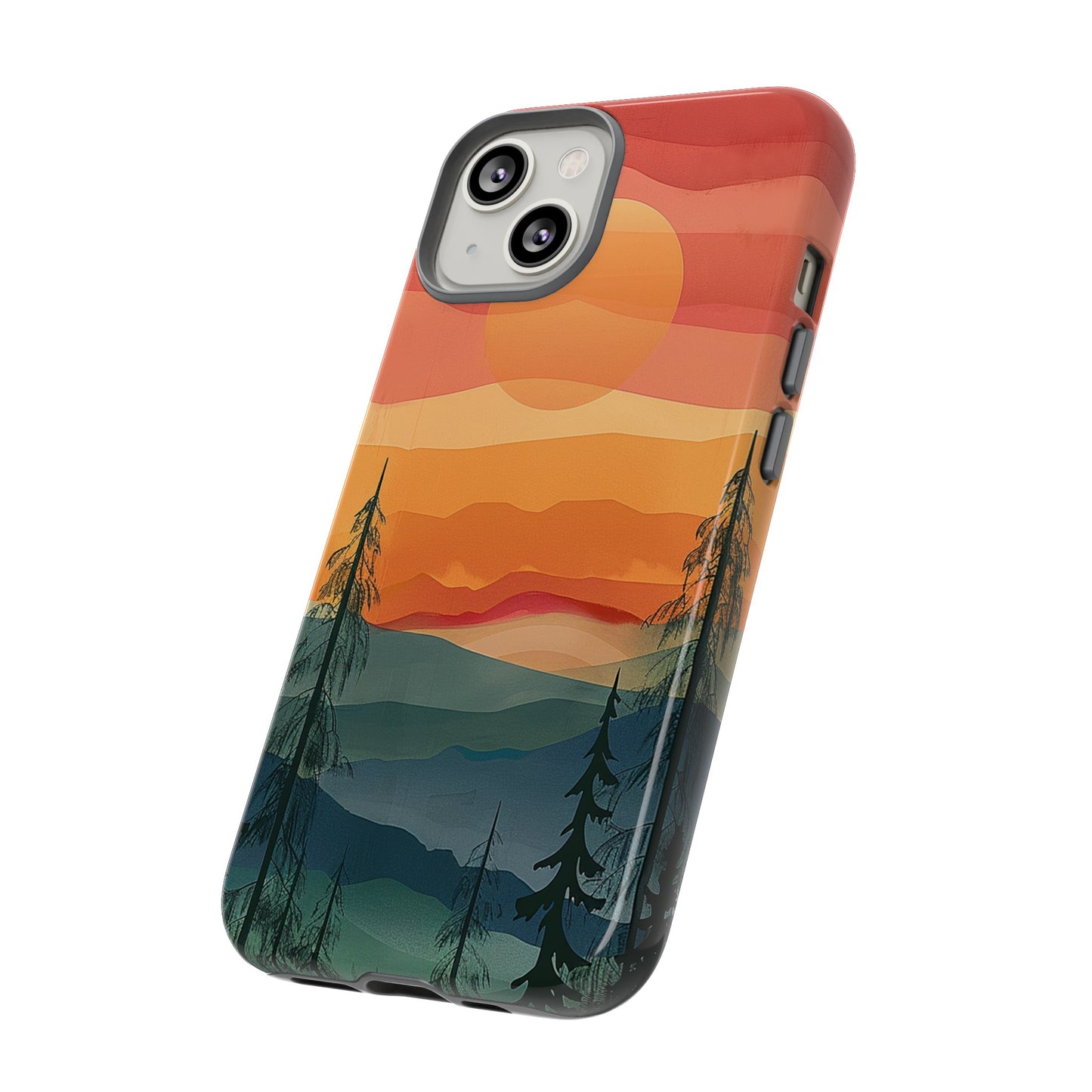 Forest Sunset Tough Phone Case