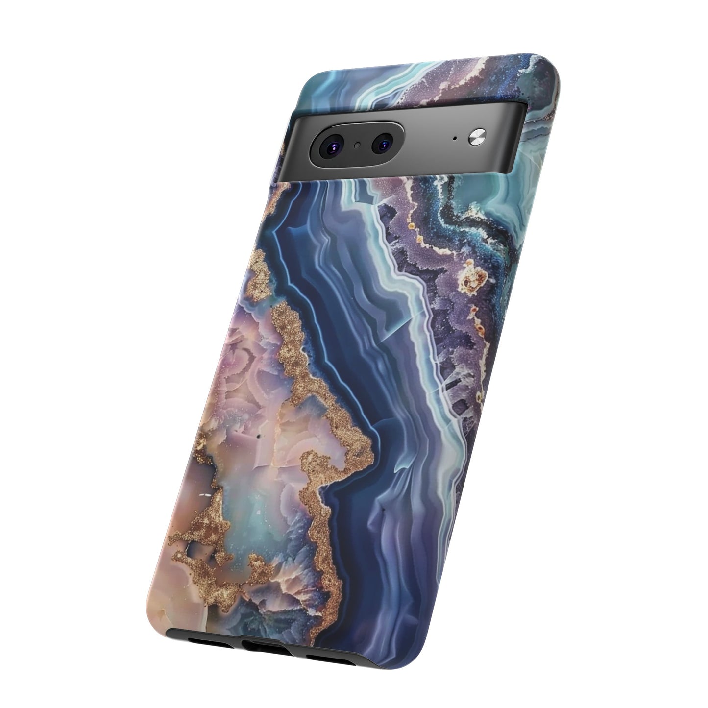 Pink and Blue Agate Tough Phone Case