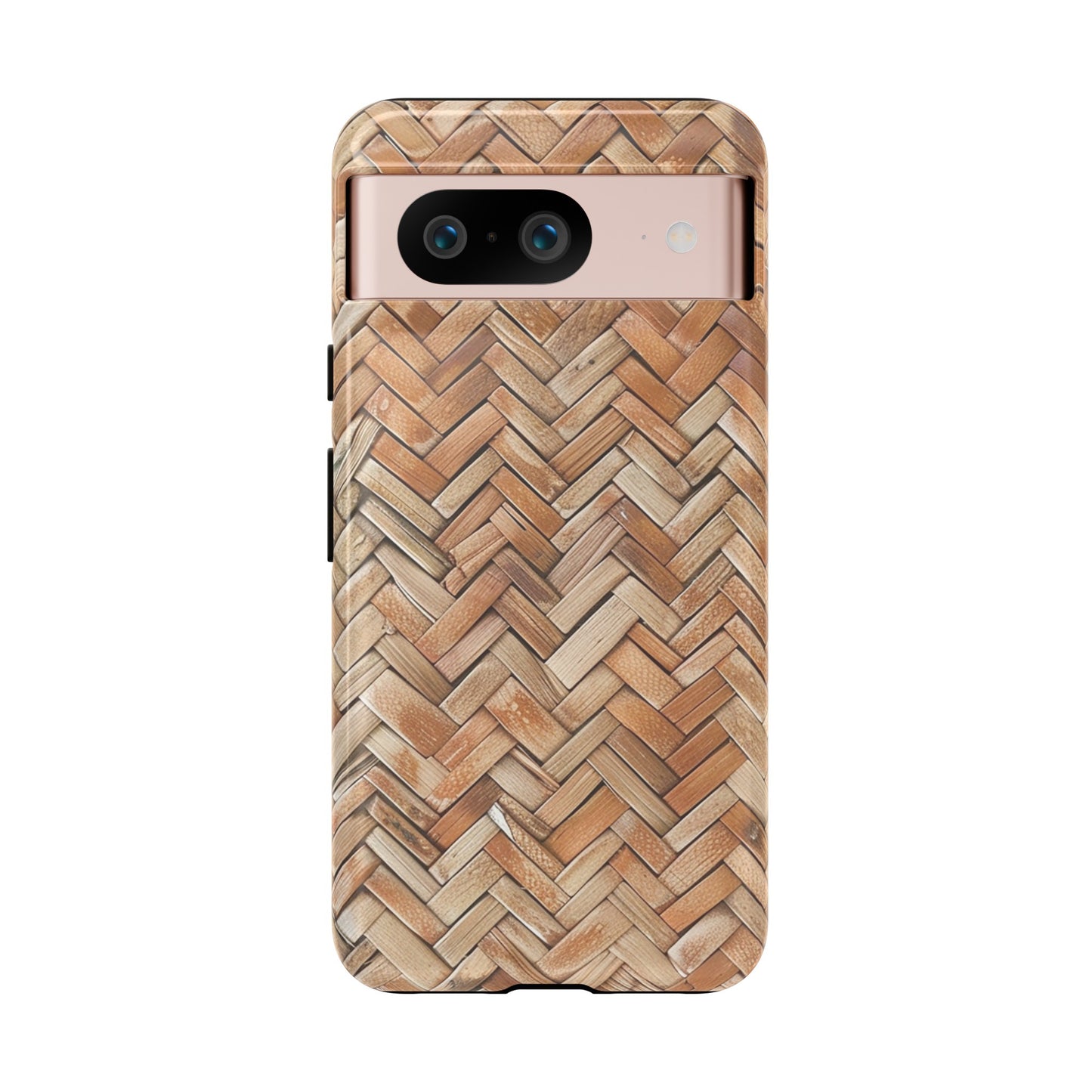 Boho Herringbone Rattan Tough Phone Case