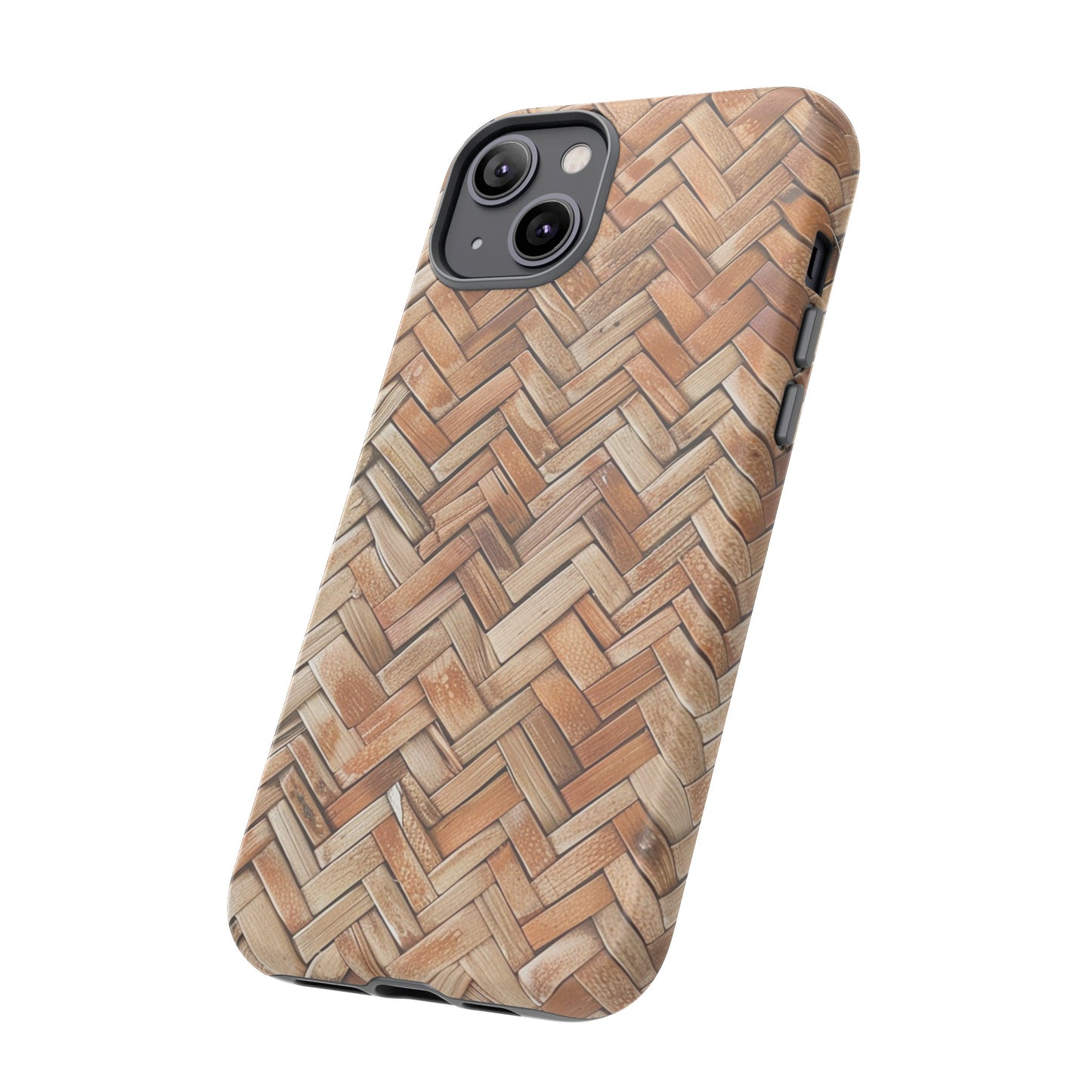 Boho Herringbone Rattan Tough Phone Case